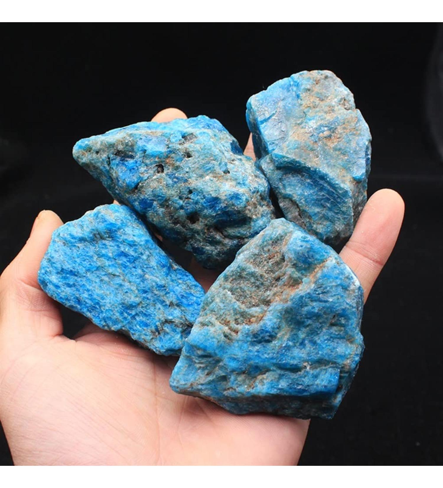 Crystal 200g Natural Large Size Raw Blue Apatite Rough and Gemstone Suitable for Home Office Decoration FZUGEDRLI - Buy Online on GoSupps.com