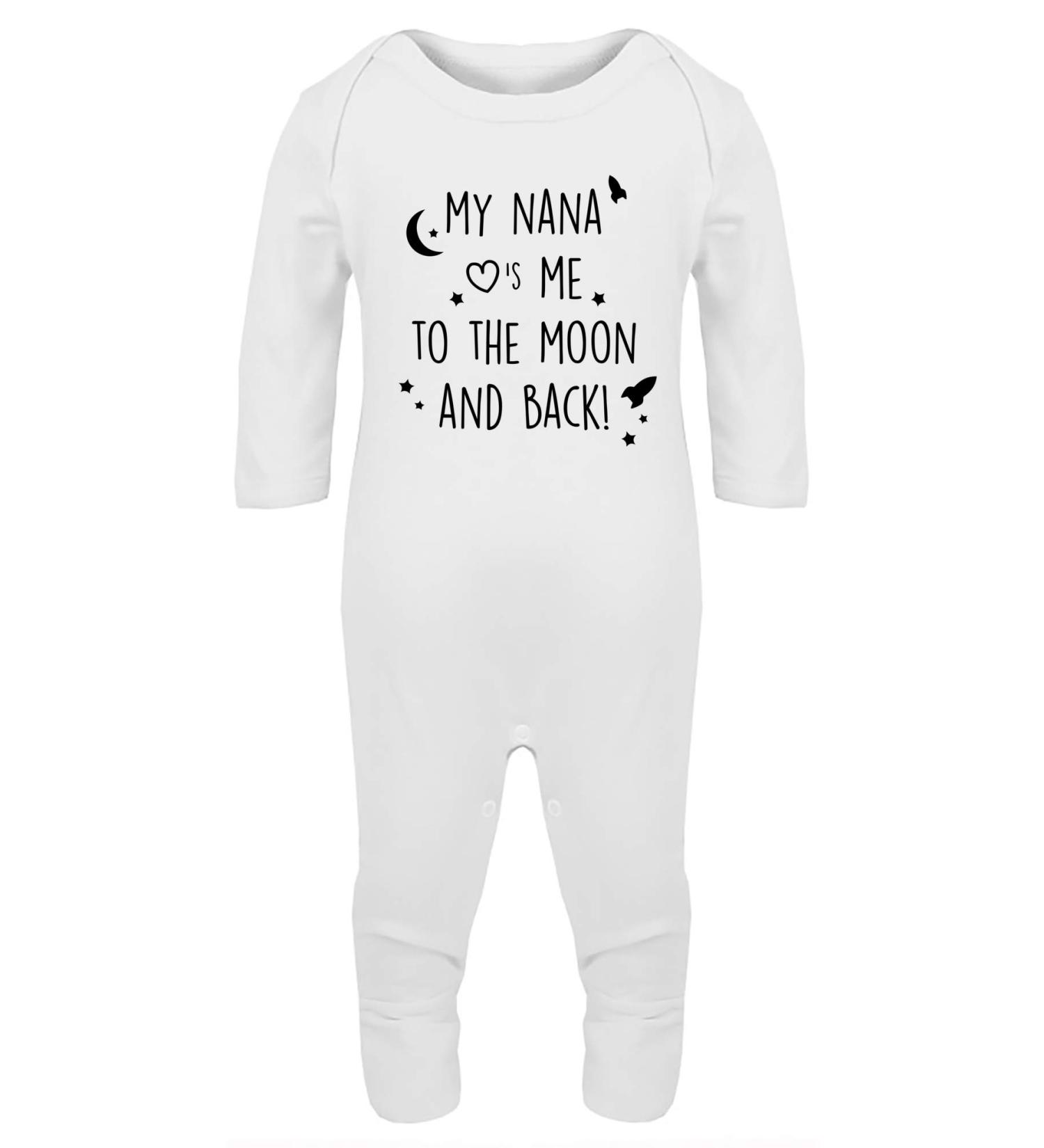 Hippowarehouse My Nana Loves Me to The Moon and Back Baby Romper All in one Piece Unisex