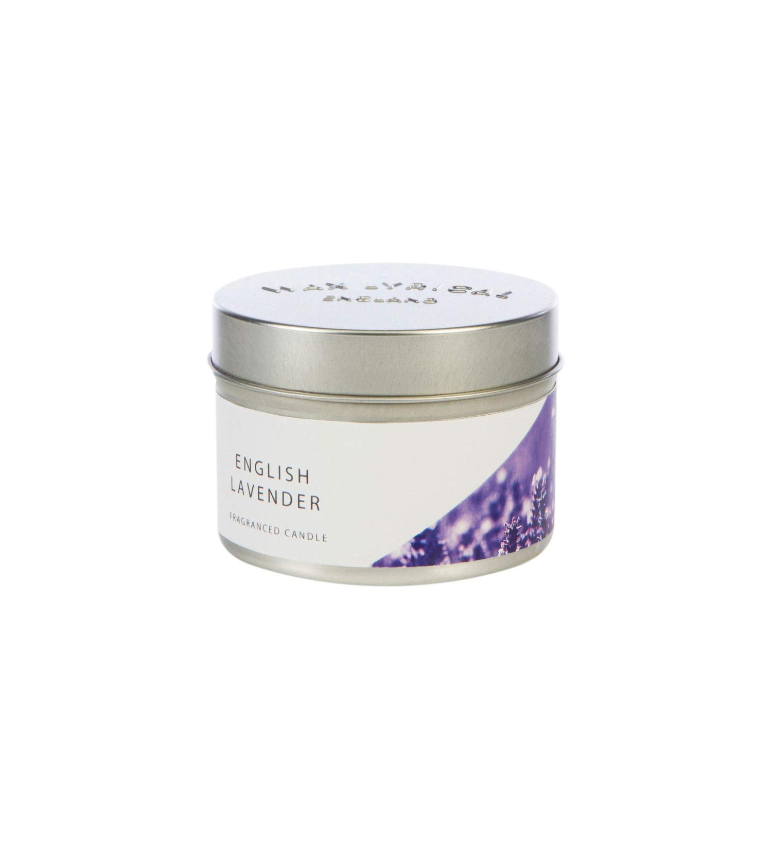 WAX LYRICAL Lavender Candle Tin - White Single Candle Tin - Buy Online on GoSupps.com