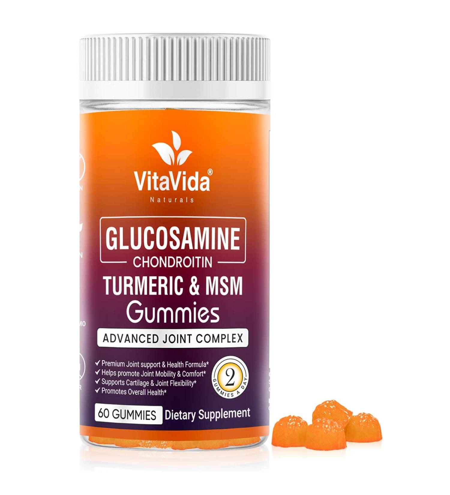 VVNATURALS Sugar-Free Extra Strength 3000mg Vegan Joint Support Supplement | Glucosamine, Chondroitin, Turmeric, MSM & Boswellia | Relieve Joint Discomfort & Improve Mobility | Hands & Knees Support | 60 ct - Buy Online on GoSupps.com