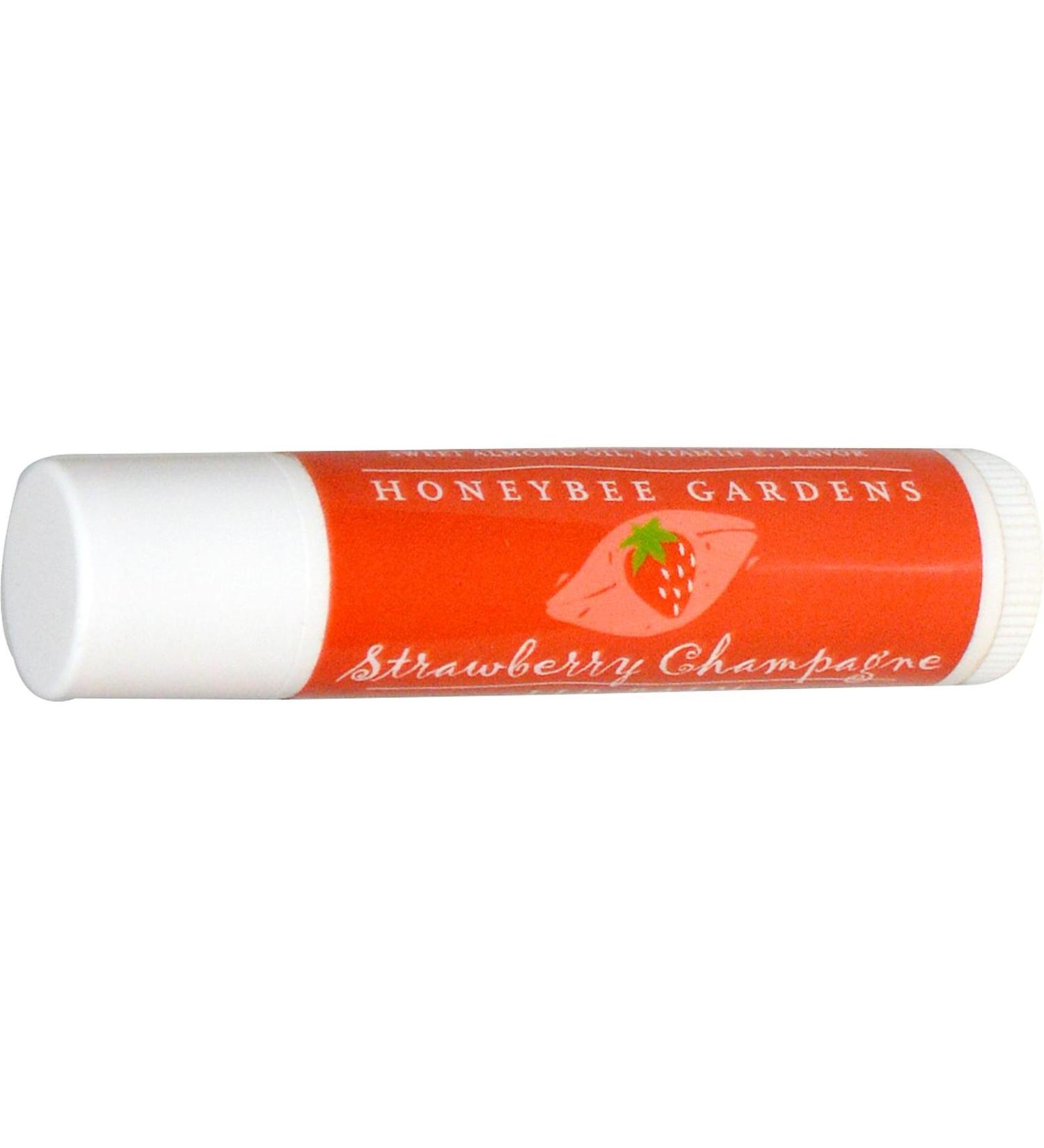 Honeybee Gardens Strawberry Champagne Lip Balm .15 oz