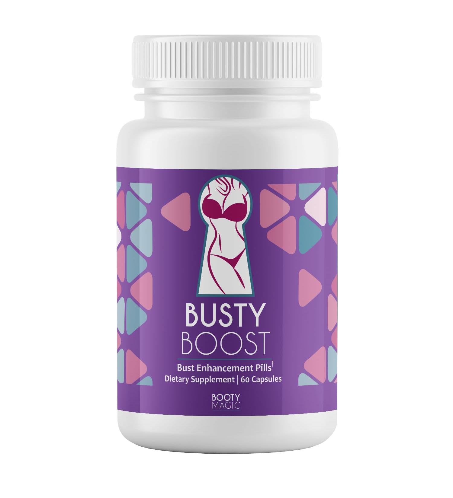Busty Boost Breast Enhancement Pills - Enhancement & Enlargement Pills for Bigger Boobs & Growth. Natural Fenugreek Saw Palmetto & Maca Formula. Fuller Firmer Breasts in 1-2 Months Made in USA - Buy Online on GoSupps.com