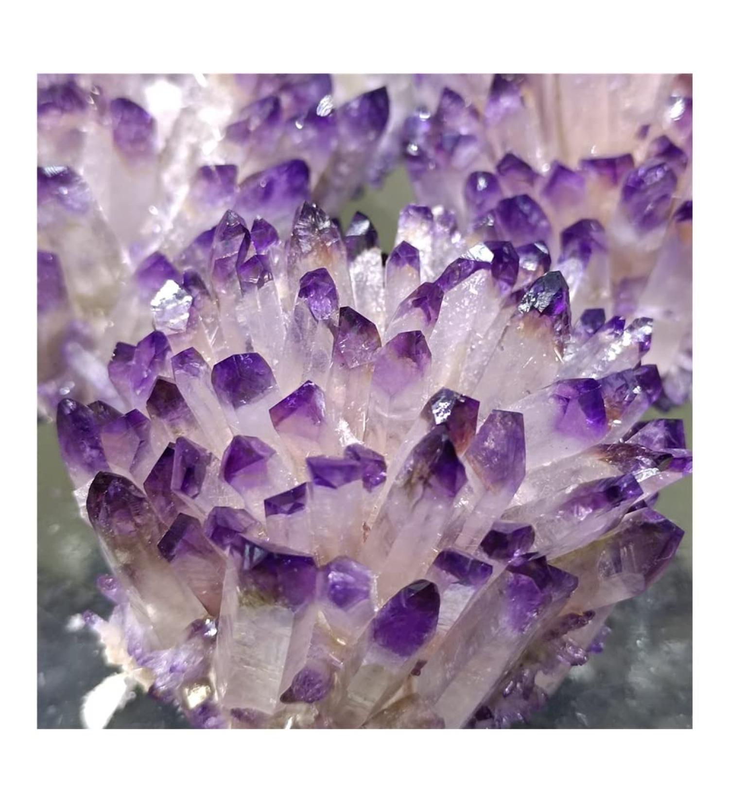 Natural Crystal Rough 1pc Natural Crystal Cluster Amethyst White Specimen Ore Purple Quartz Reiki Stone Raw Crystals Home Decor Great Choice for Home Decoration (Size : 350-400g) - Buy Online on GoSupps.com