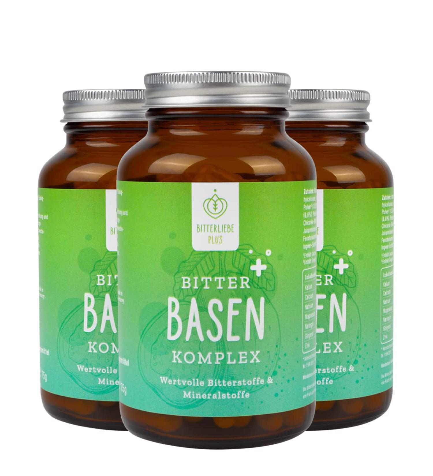 Bitterliebe Plus Bitter Bases Complex Tablets 360 - Vegan Acid-Base Balance with Zinc - Base Preparation for Optimal Health - Buy Online on GoSupps.com