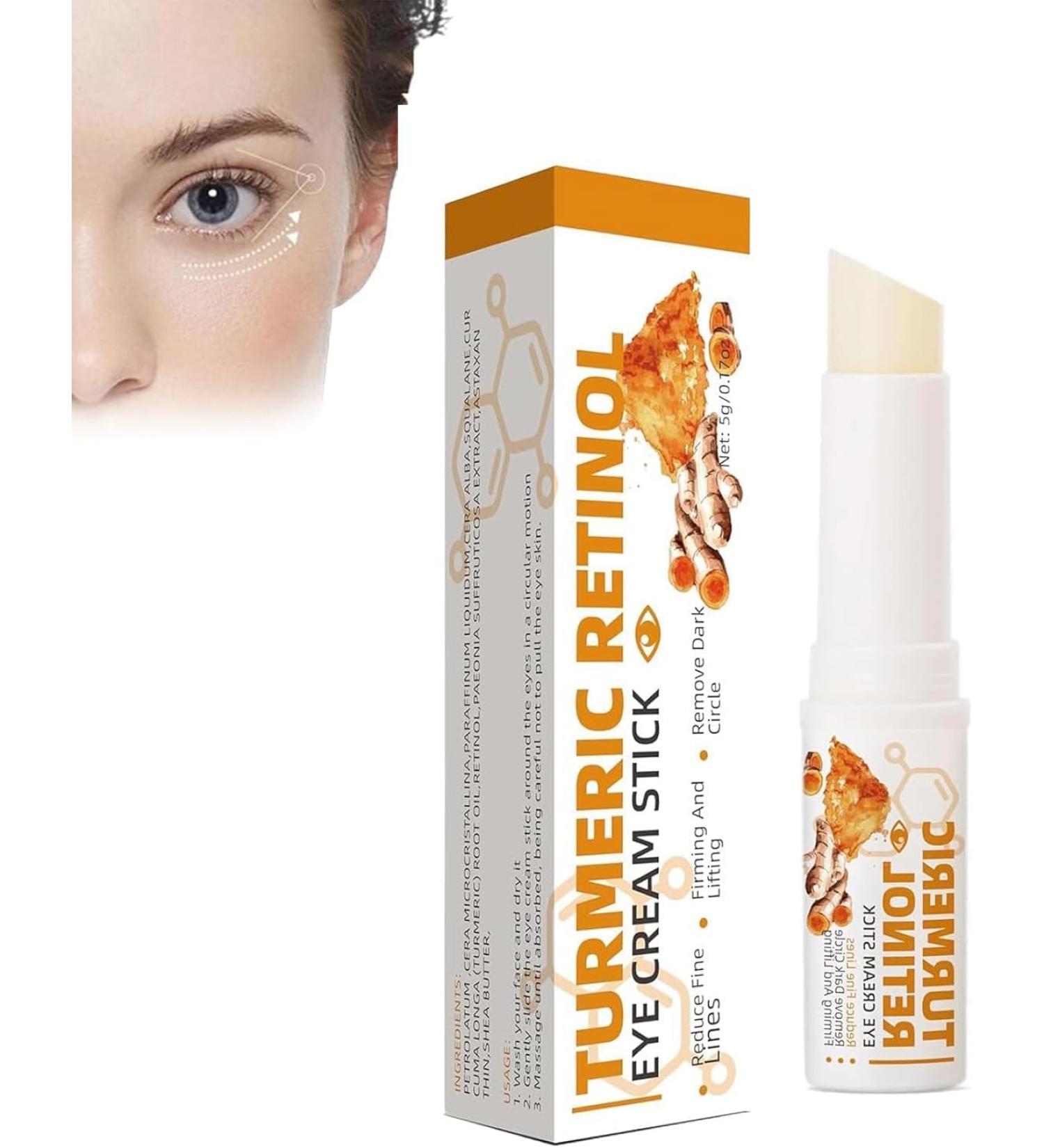 Eye Bag Stick Turmeric Eye Cream Stick Eye Cream Stick Anti Aging Eye Cream Removes Puffiness and Dark Circles Dark Circle Stick - Buy Online on GoSupps.com