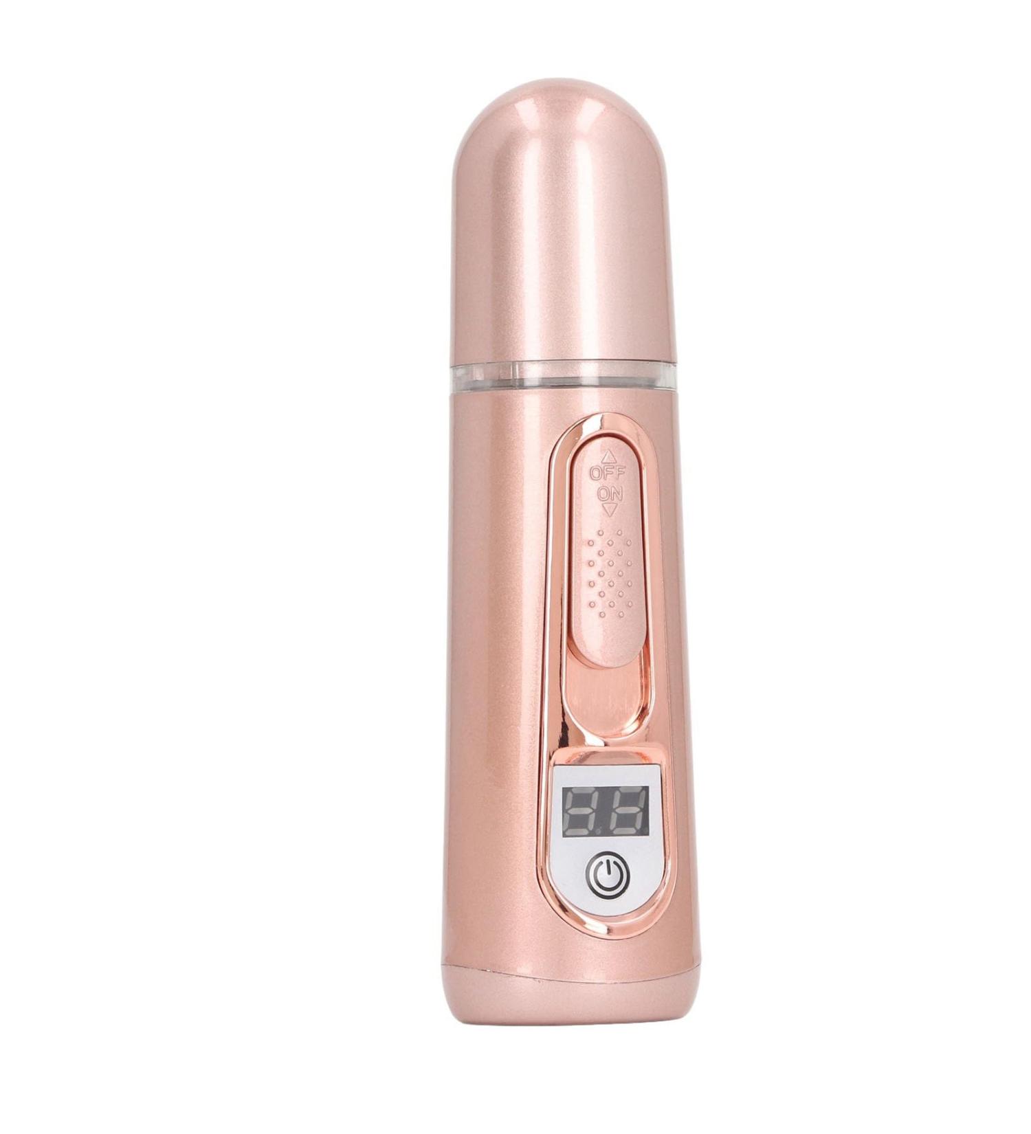 Facial Mist Sprayer Rechargeable Handheld Nano Mist Sprayer Face Humidifier Power Bank Rose Gold 35ml - Buy Online on GoSupps.com