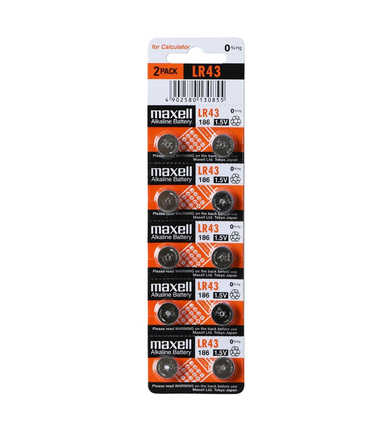Buy Maxell LR43 1.5V Battery | Long-Lasting Power for Electronics | International Shipping Available - Buy Online on GoSupps.com