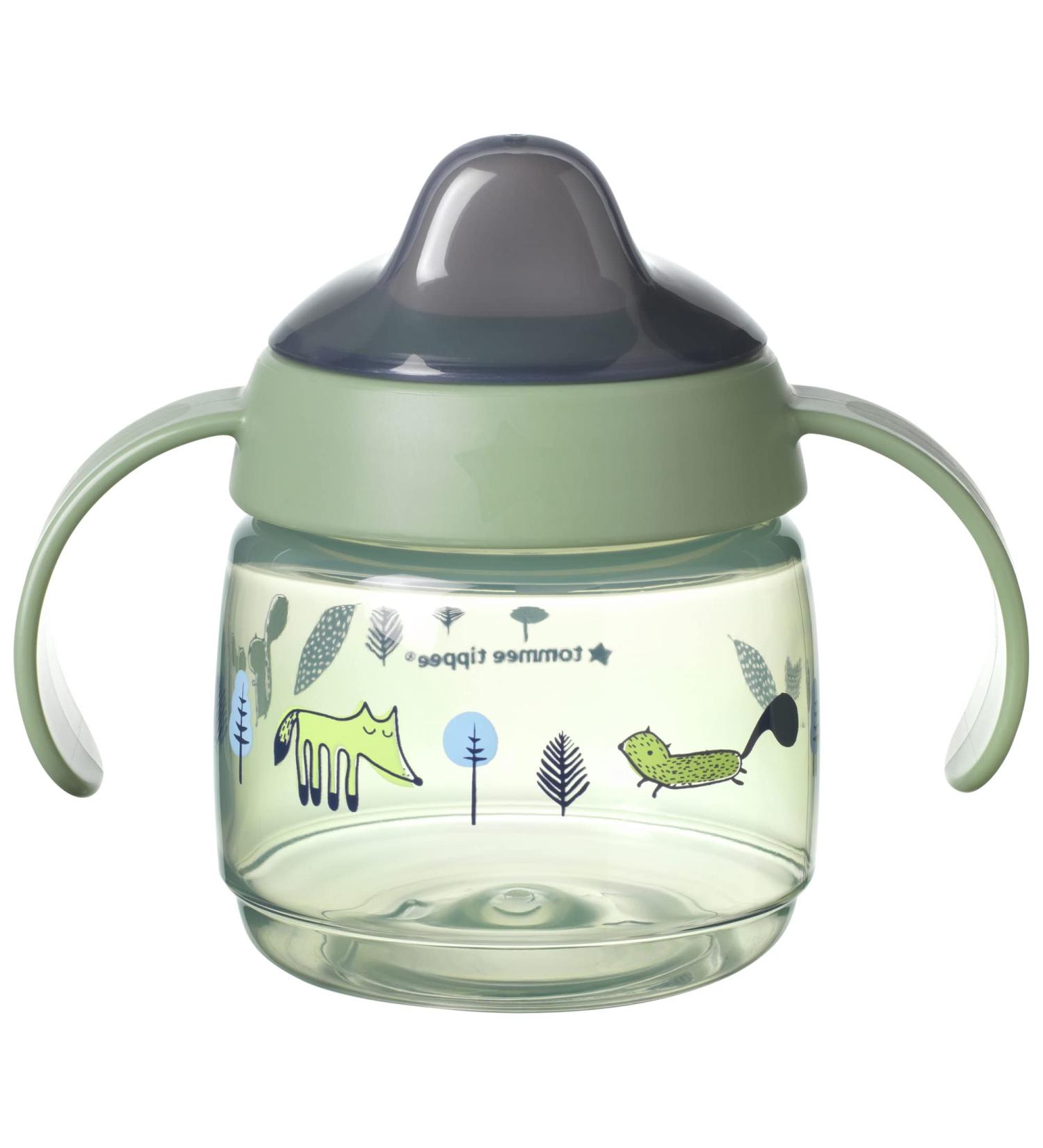 Tommee Tippee Superstar Sippee Weaning Cup | 4m+ 190ml | Leak-Proof & Antibacterial | Green - Buy Online on GoSupps.com