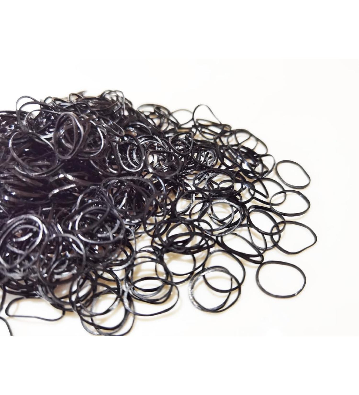3000 Pcs Black Mini Elastic Hair Bands - Hair Ties & Bobbles for Women and Girls - Buy Online on GoSupps.com