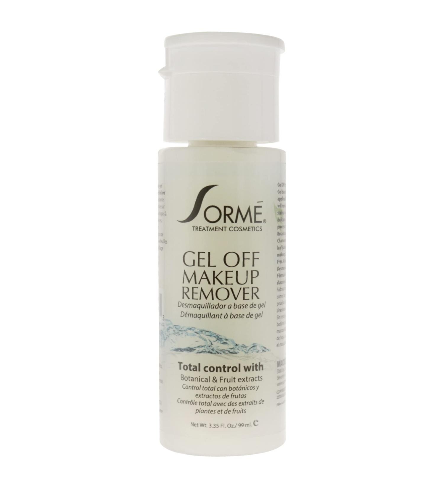Sorme Cosmetics Gel Off Makeup Remover For Women 3.35 oz Gel