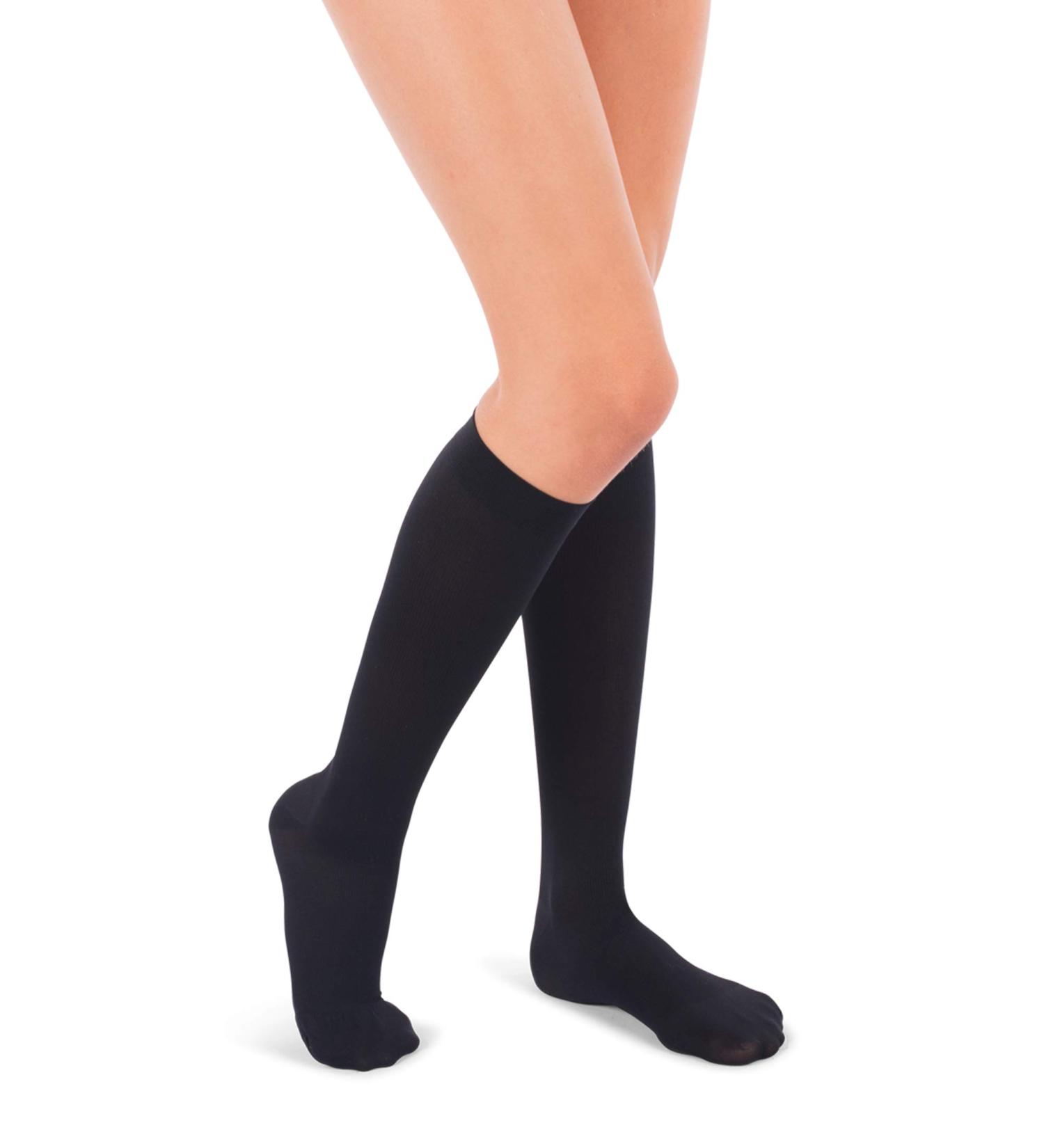 JOMI Compression Socks Women 15-20mmHg Microfiber - Size 116 Large (Black) - Buy Online on GoSupps.com