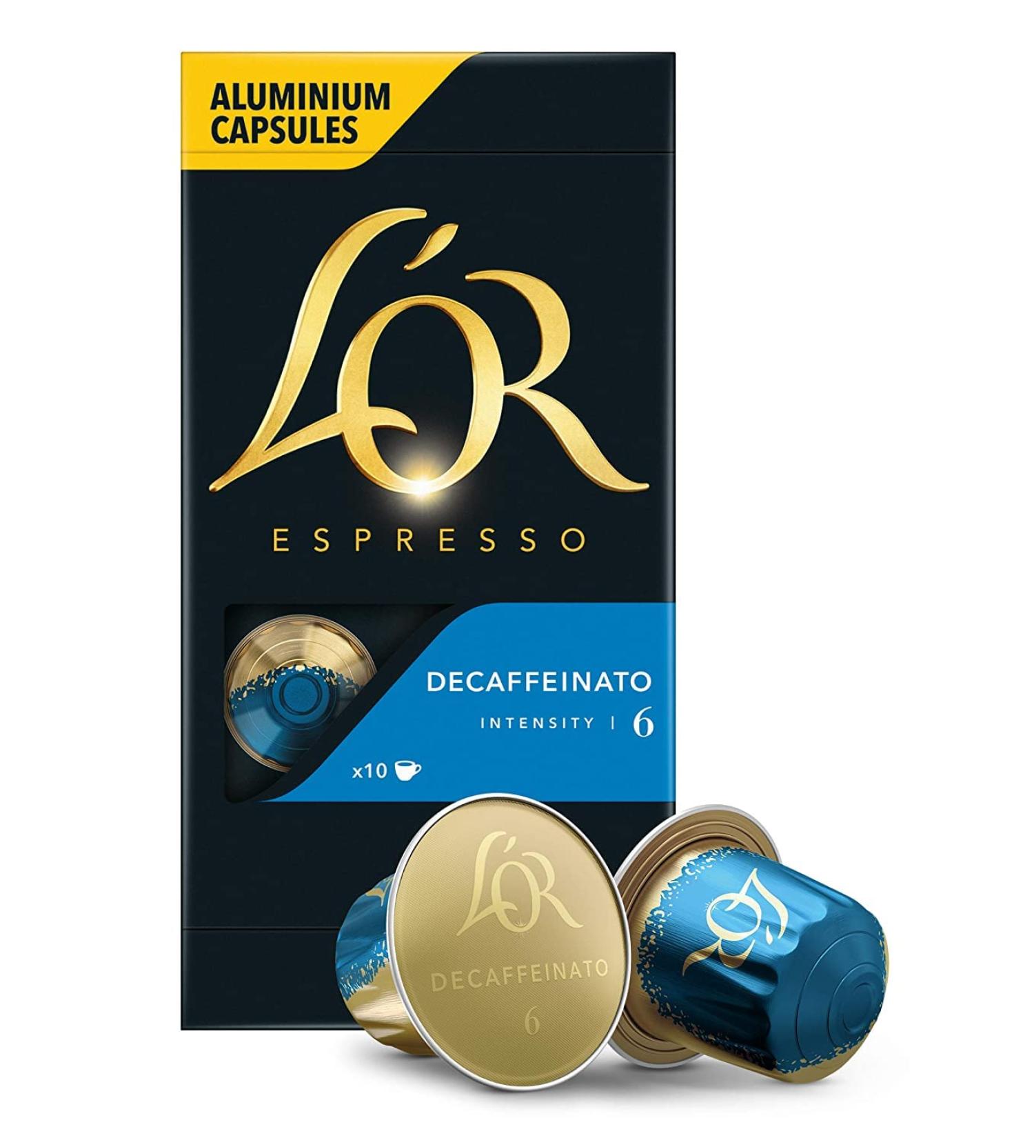LOR Espresso Decaffeinato Capsules - Nespresso Compatible 10 Pieces (52g) | Premium International Shipping - Buy Online on GoSupps.com