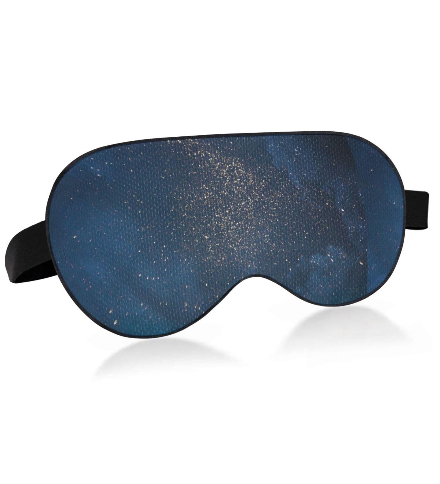 Haskirky Light Blocking Eye Mask - Breathable & Adjustable for Men and Women | Ideal for Travel, Yoga, Meditation, Office, and Deep Sleep | Night Sky Stars Design - Buy Online on GoSupps.com