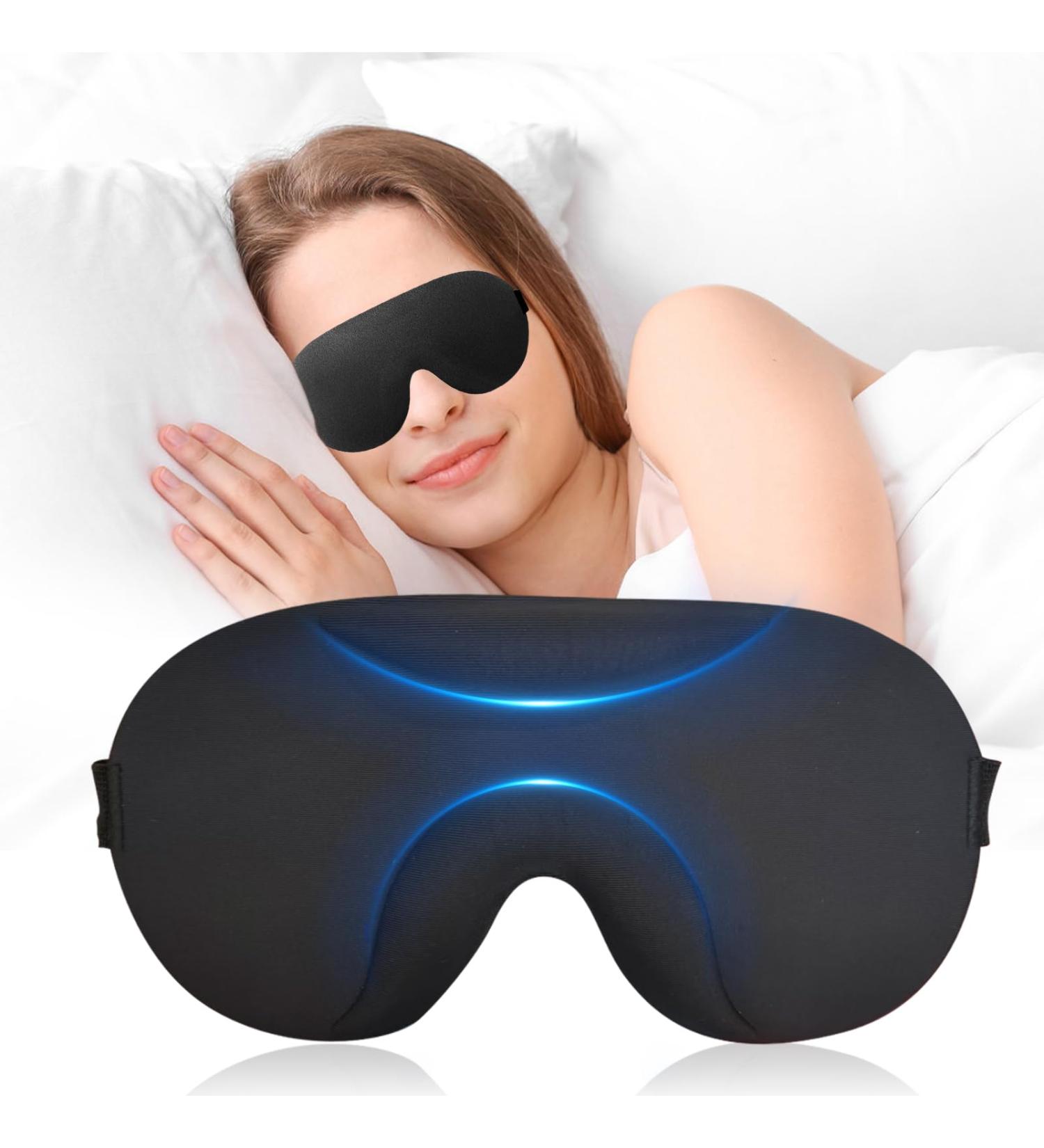 Best Sleep Mask for Side Sleepers - Soft 3D Eye Cover for Travel & Nap | Comfortable Blindfold for Men & Women - Buy Online on GoSupps.com