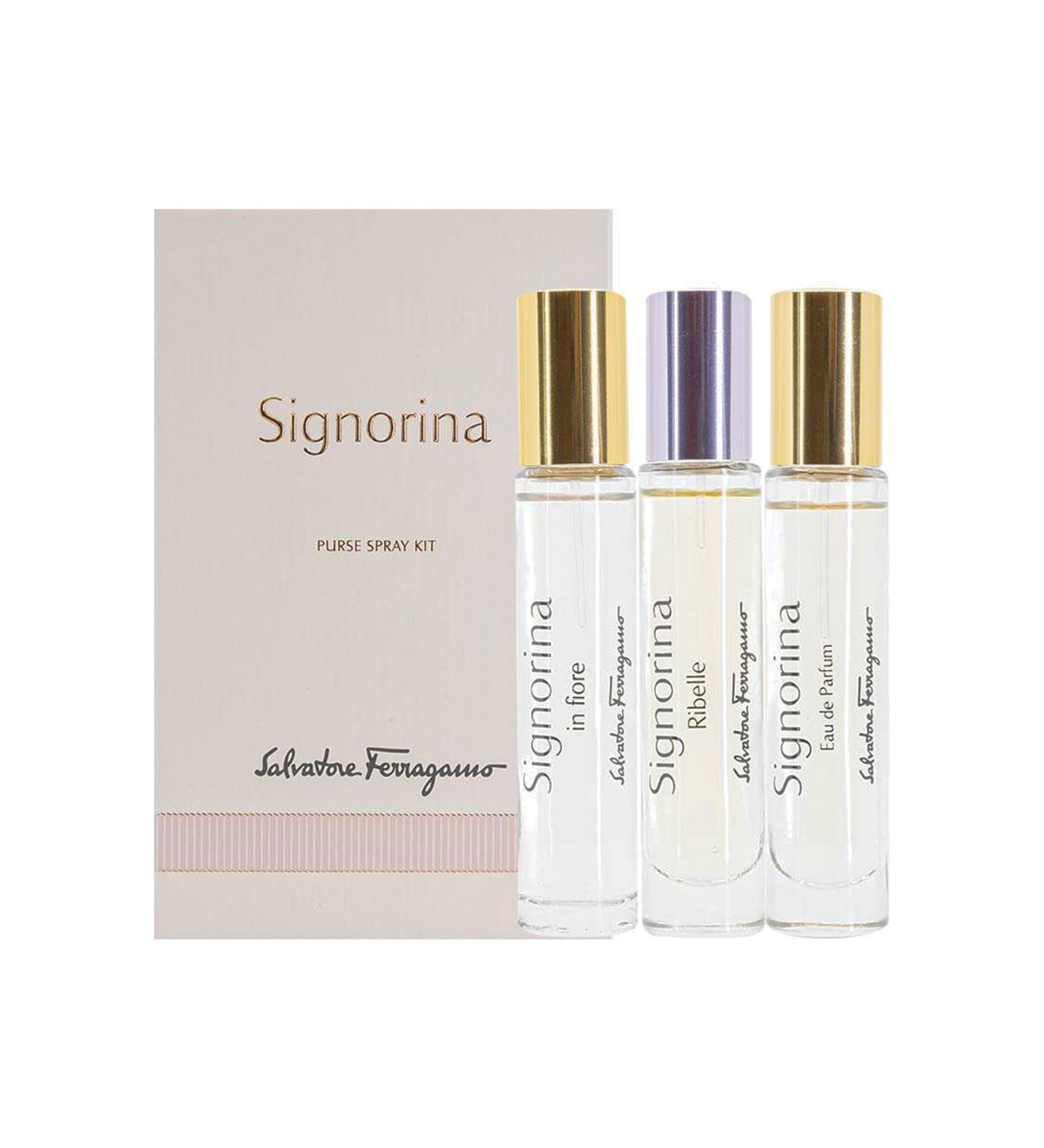 Salvatore Ferragamo Signorina Perfume for Women Mini Variety Spray Gift Set 0.34 Ounce Signorina In Fiore Ribelle - Buy Online on GoSupps.com