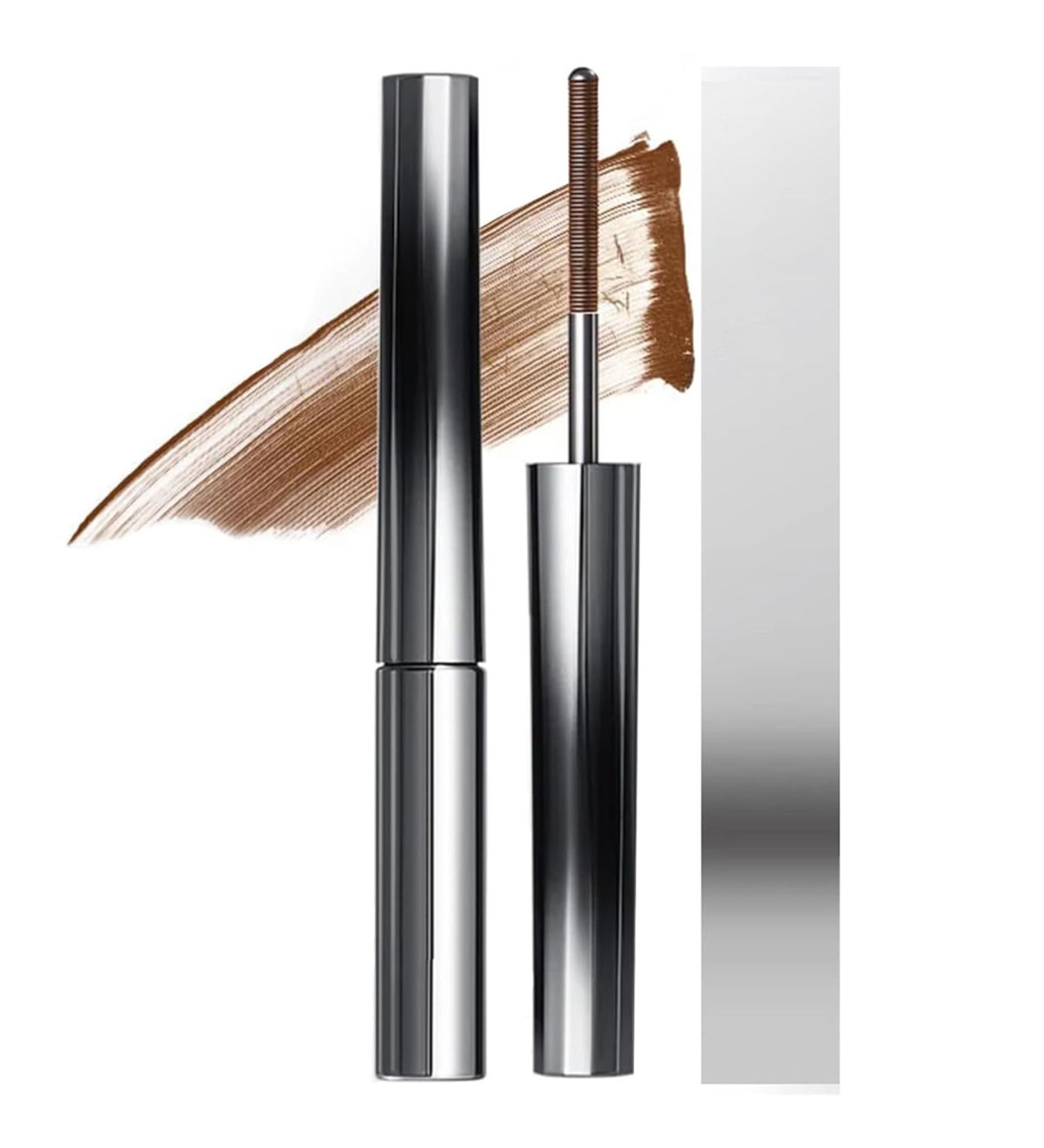 3D Curling Eyelash Iron Mascara - 2 colors Iron Brush Mascara Iron Strong Mascara Metal Tiny Tube Waterproof Makeup Mascara (Classic Brown) Classic Brown - Buy Online on GoSupps.com