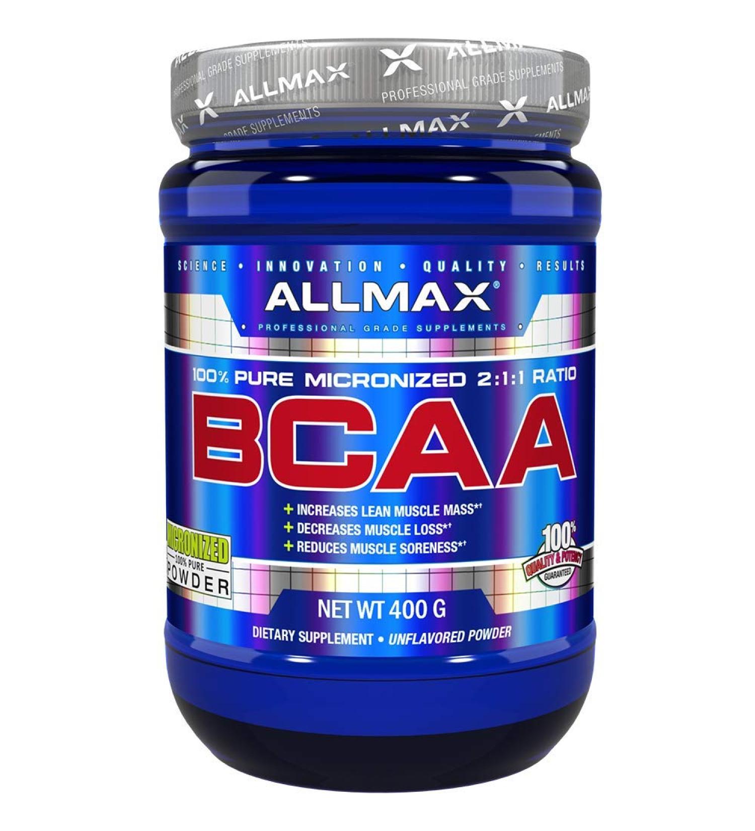 ALLMAX Nutrition BCAA Instantized 2:1:1 Unflavored Powder 400g - Buy Online on GoSupps.com