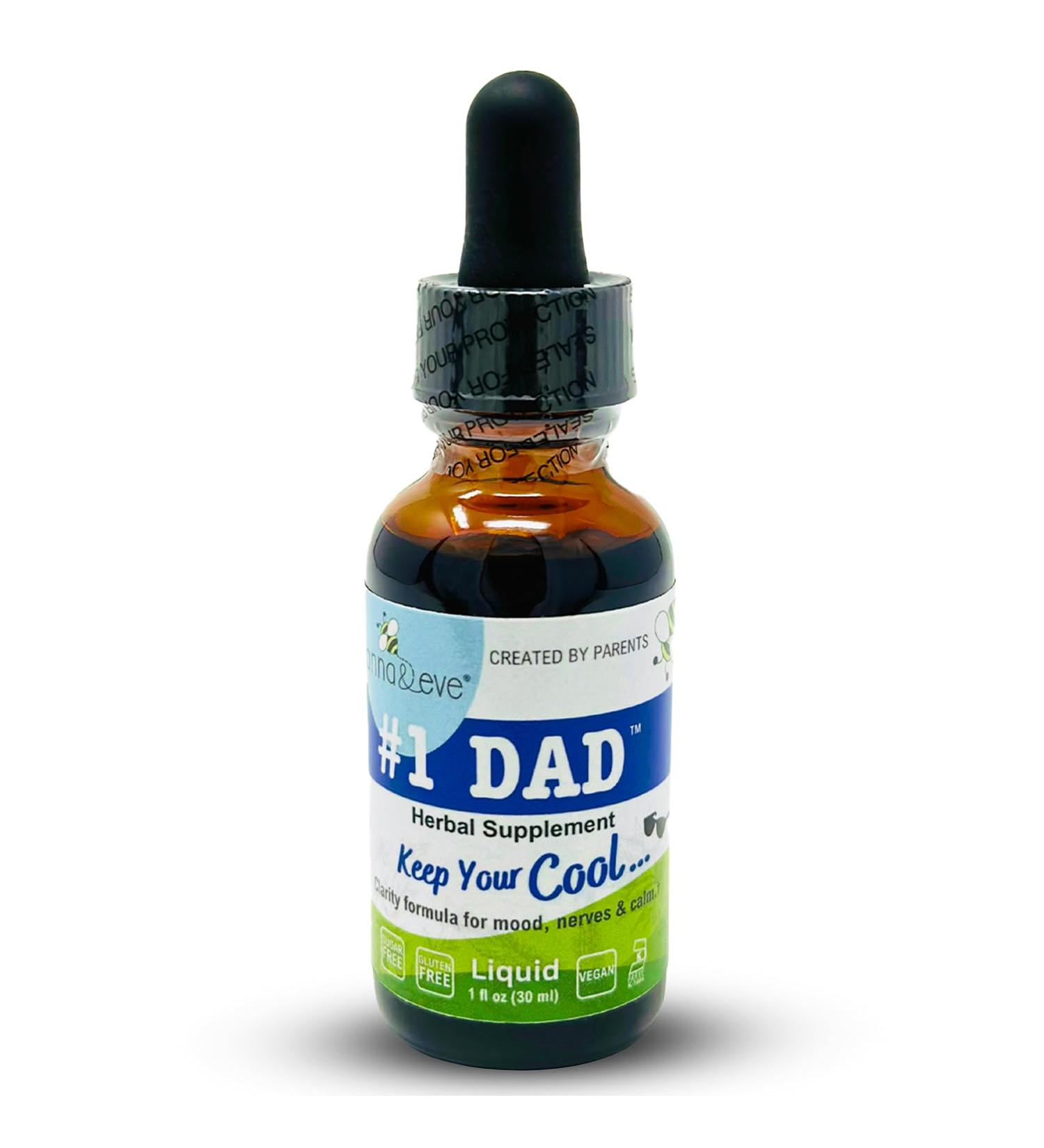 Anna & Eve #1 DAD Herbal Supplement Kava Drops | Natural Stress & Mood Support for Men | Herbal Kava Extract Liquid for Calm, Focus & Better Sleep | Vegan, Gluten-Free, Sugar-Free, 1 Fl Oz #1 DAD - Kava Kava 1 Fl Oz (Pack  - Buy Online on GoSupps.com