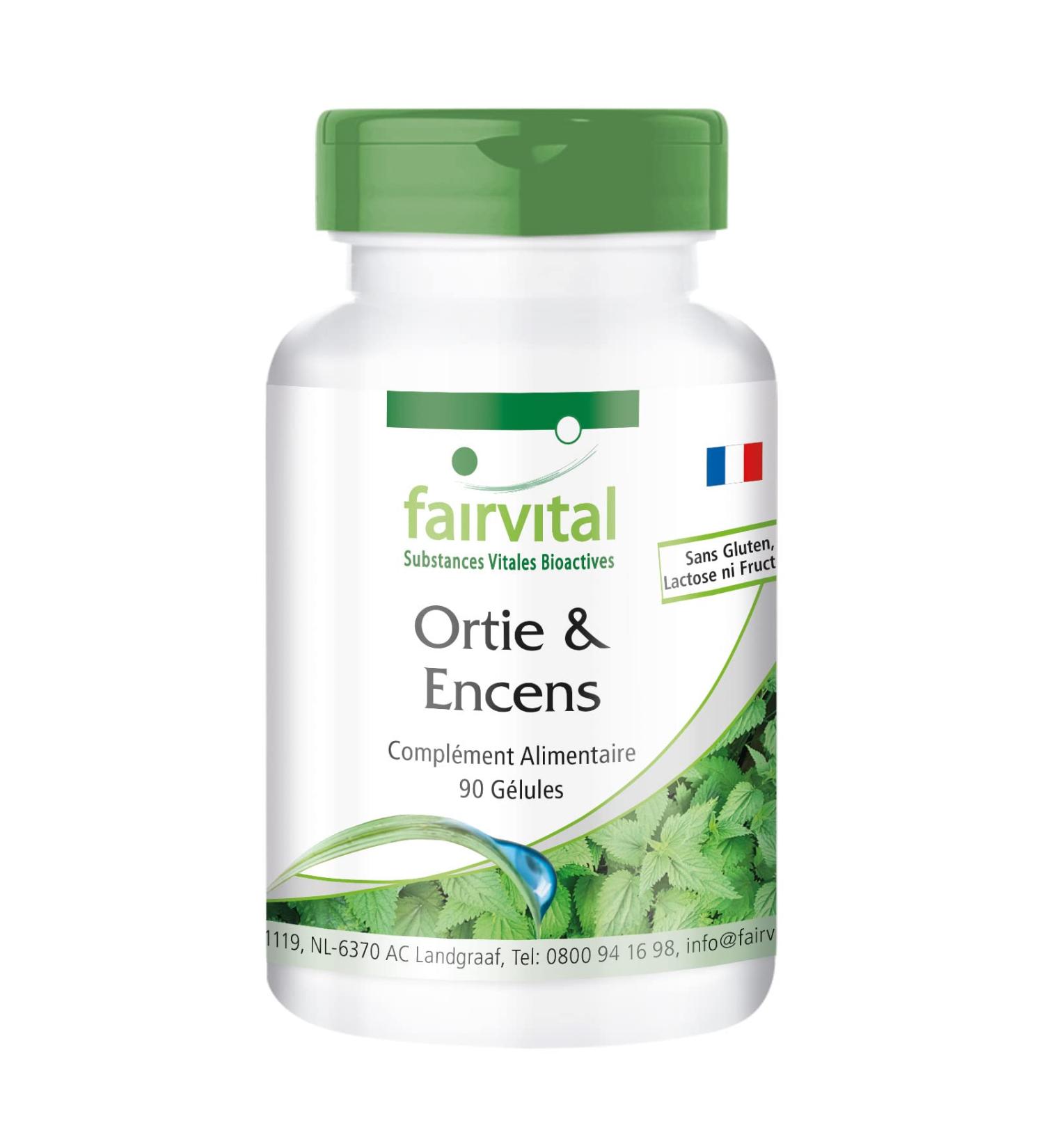 Fairvital | Nettle and incense - 20 days - VEGAN - Highly dosed - 4000mg of Nettle Leaf Extract per daily dose - 90 capsules - Boswellia serrata with at least 65% boswellic acids. - Buy Online on GoSupps.com