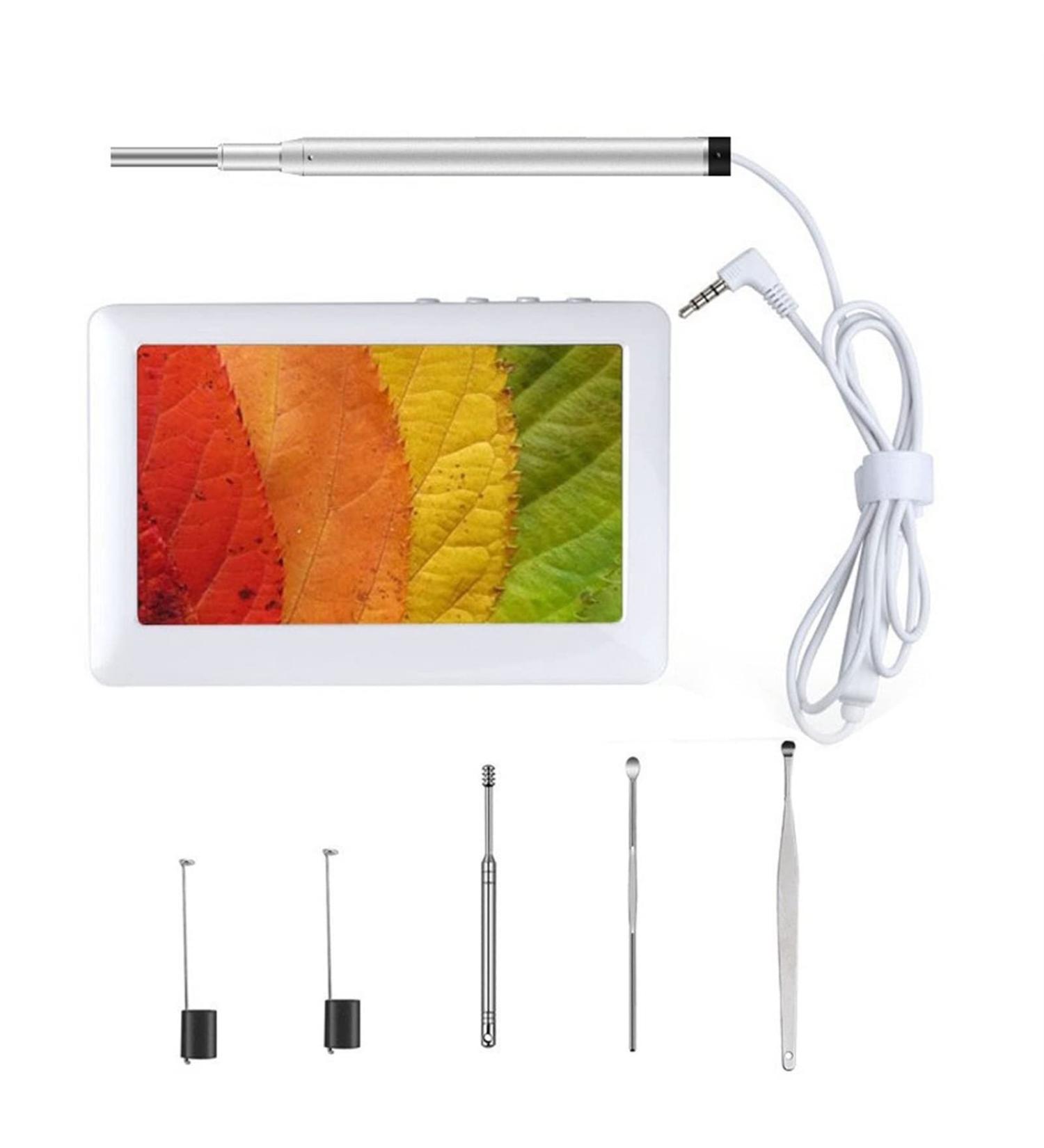 Yannies Ear Wax Removal Tool - 3.9mm HD Otoscope with 6 LED Lights | Ear Wax Removal Endoscope - 4.3 Inch Screen for Children & Adults - Buy Online on GoSupps.com