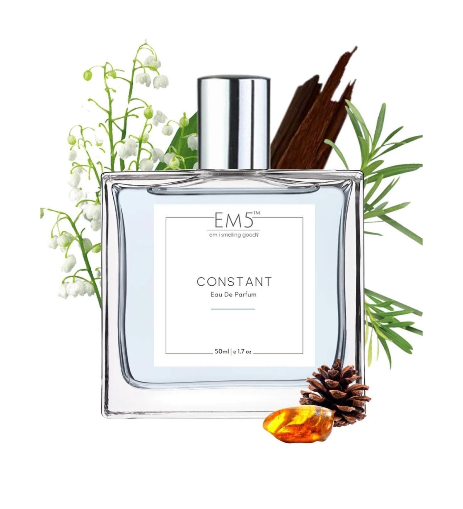 E.M-' Constant Perfume EDP Spray for Men | Spicy Musky Woody Scent | Strong and Long Lasting Fragrance Spray | Luxury Gift for Him Visit the Em5 Store - Buy Online on GoSupps.com