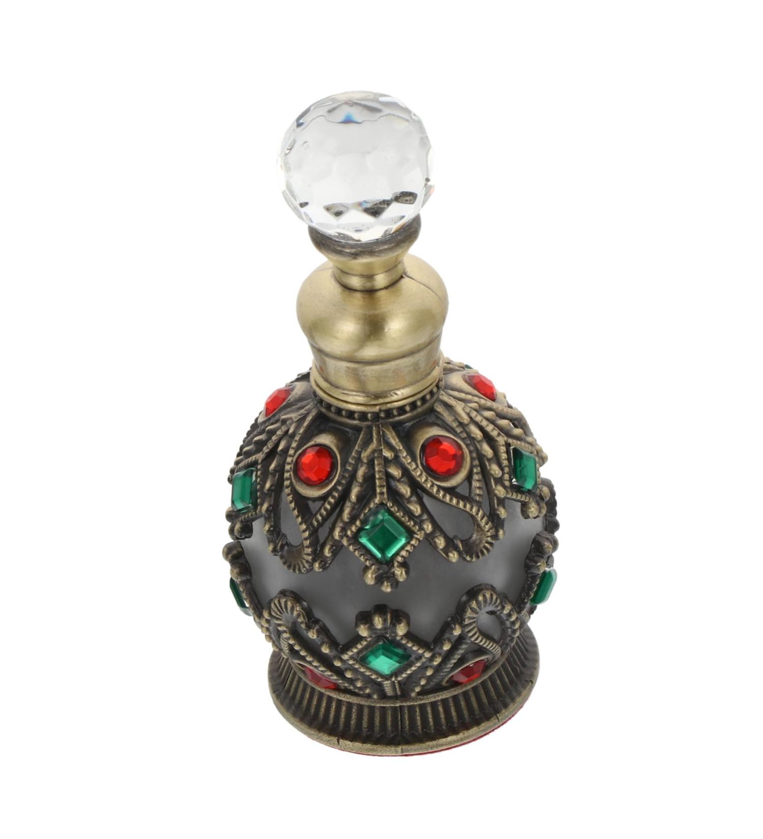PLAFOPE Essential Oil Bottle Travel Container Diamond Inlaid Bottle Mini Perfume Bottle Toiletry Containers Refillable Perfume Bottle Diamond Inlaid Perfume Holder Perfumes Alloy - Buy Online on GoSupps.com