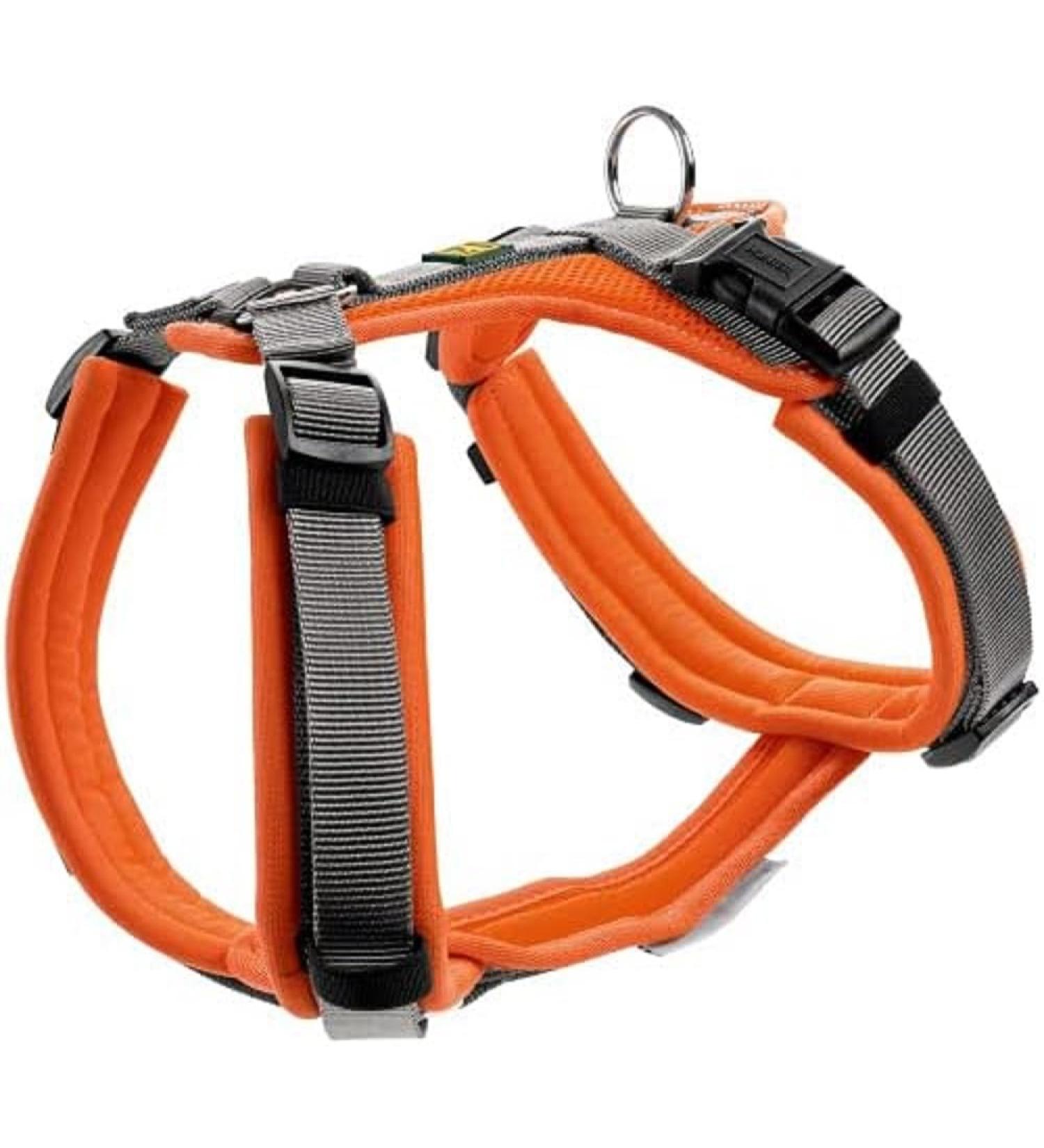 HUNTER Maldon Harness XS (34-49 cm) - Orange/Grey for Dogs | International Shipping - Buy Online on GoSupps.com