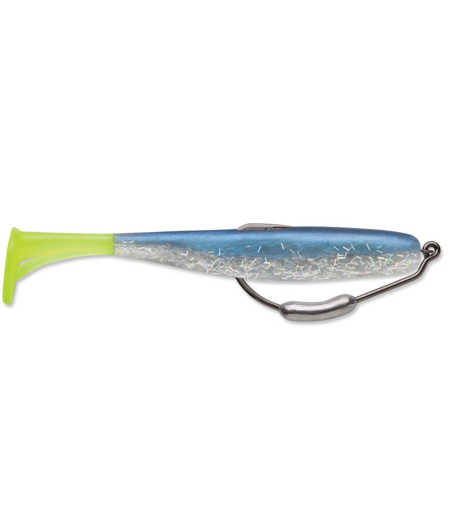 Storm 360GT Mangrove Minnow w/Hook Soft Plastic Swimbait Blue Moon Chartreuse Tail 4 Inch
