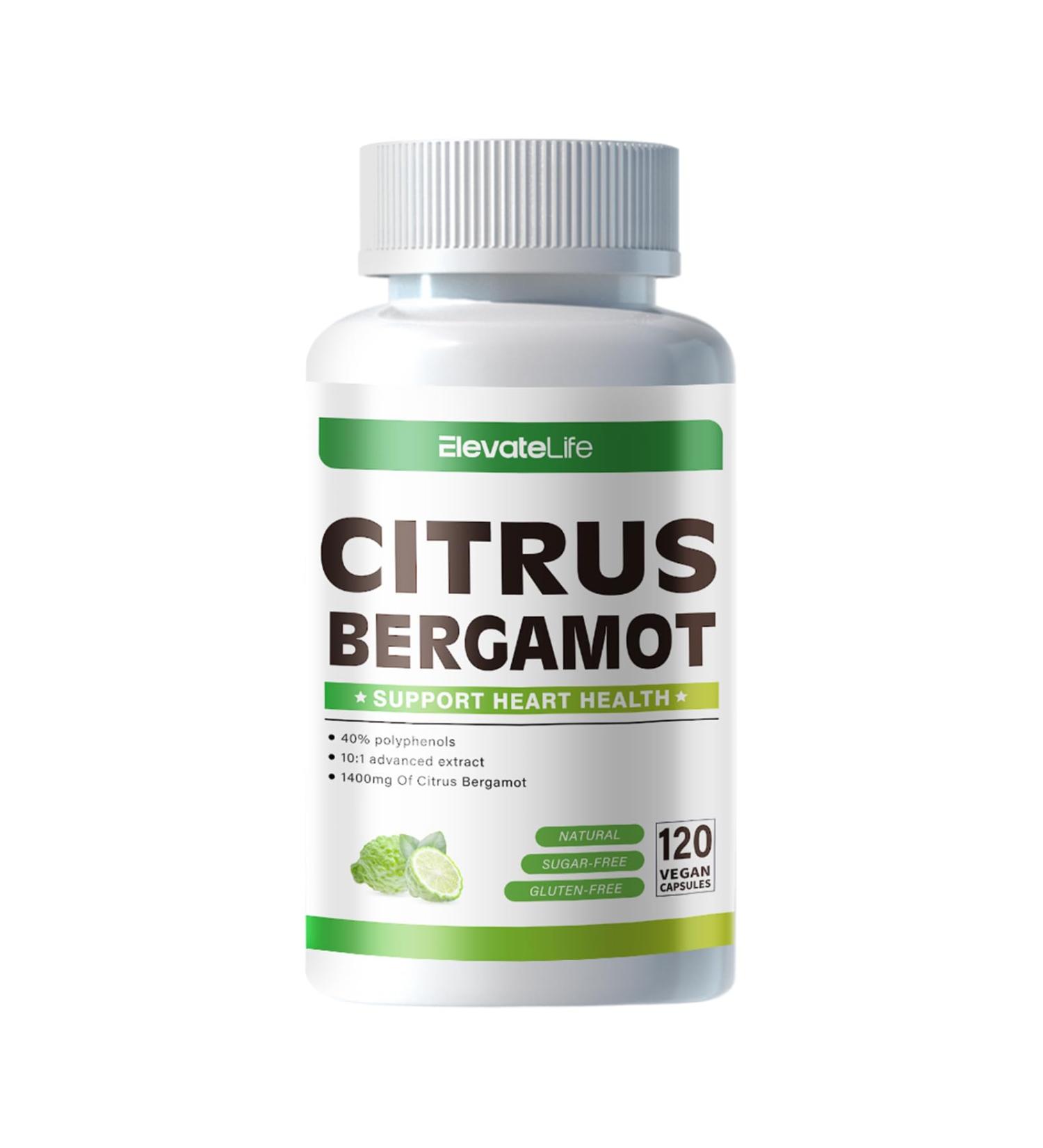 ElevateLife Citrus Bergamot 1400mg 120 Capsules  - Buy Online on GoSupps.com