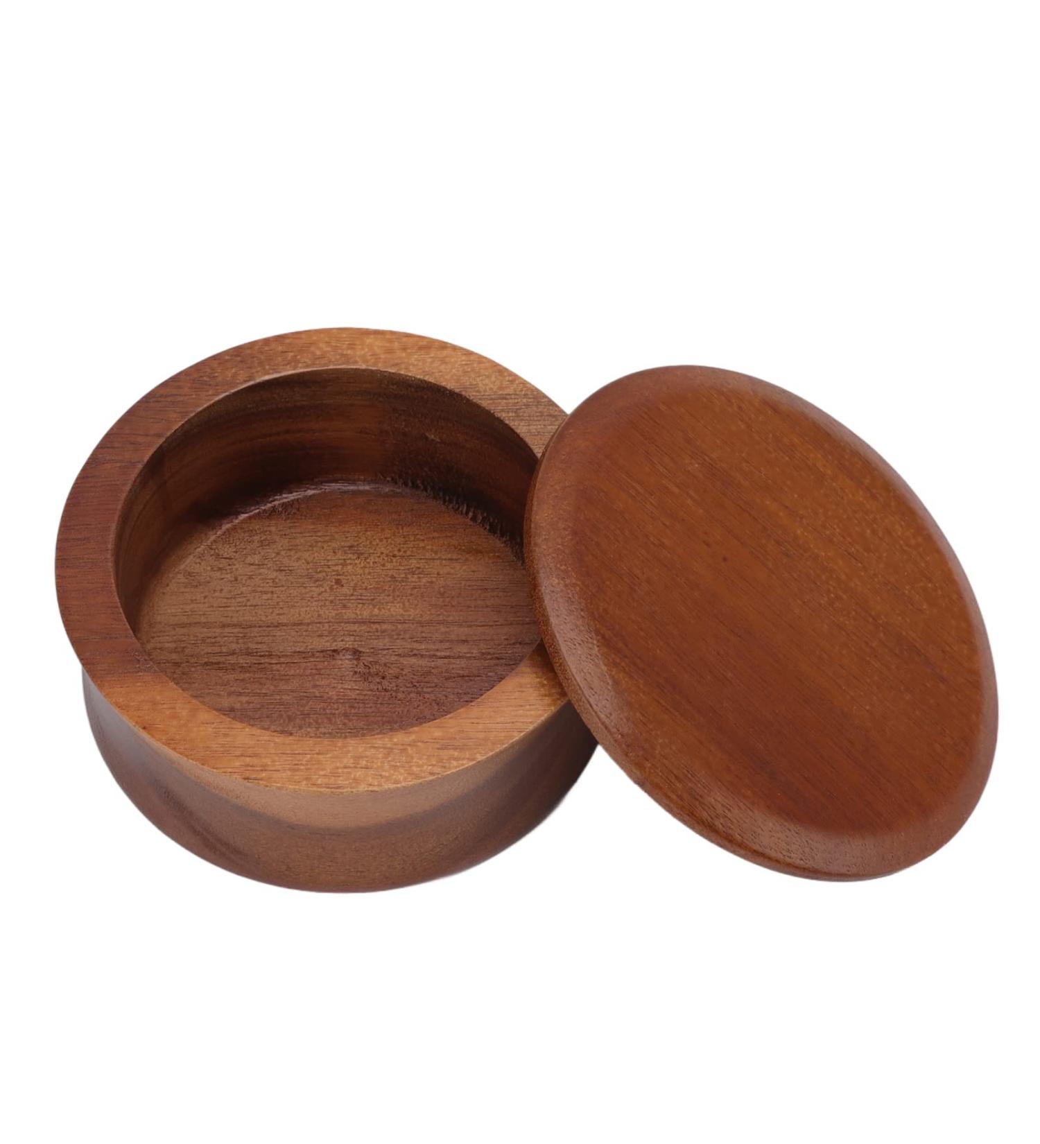 Premium Men's Wooden Shaving Brush with Lid - Durable Manual Shaving Cream Cup | Portable Facial Clean Tool - Buy Online on GoSupps.com