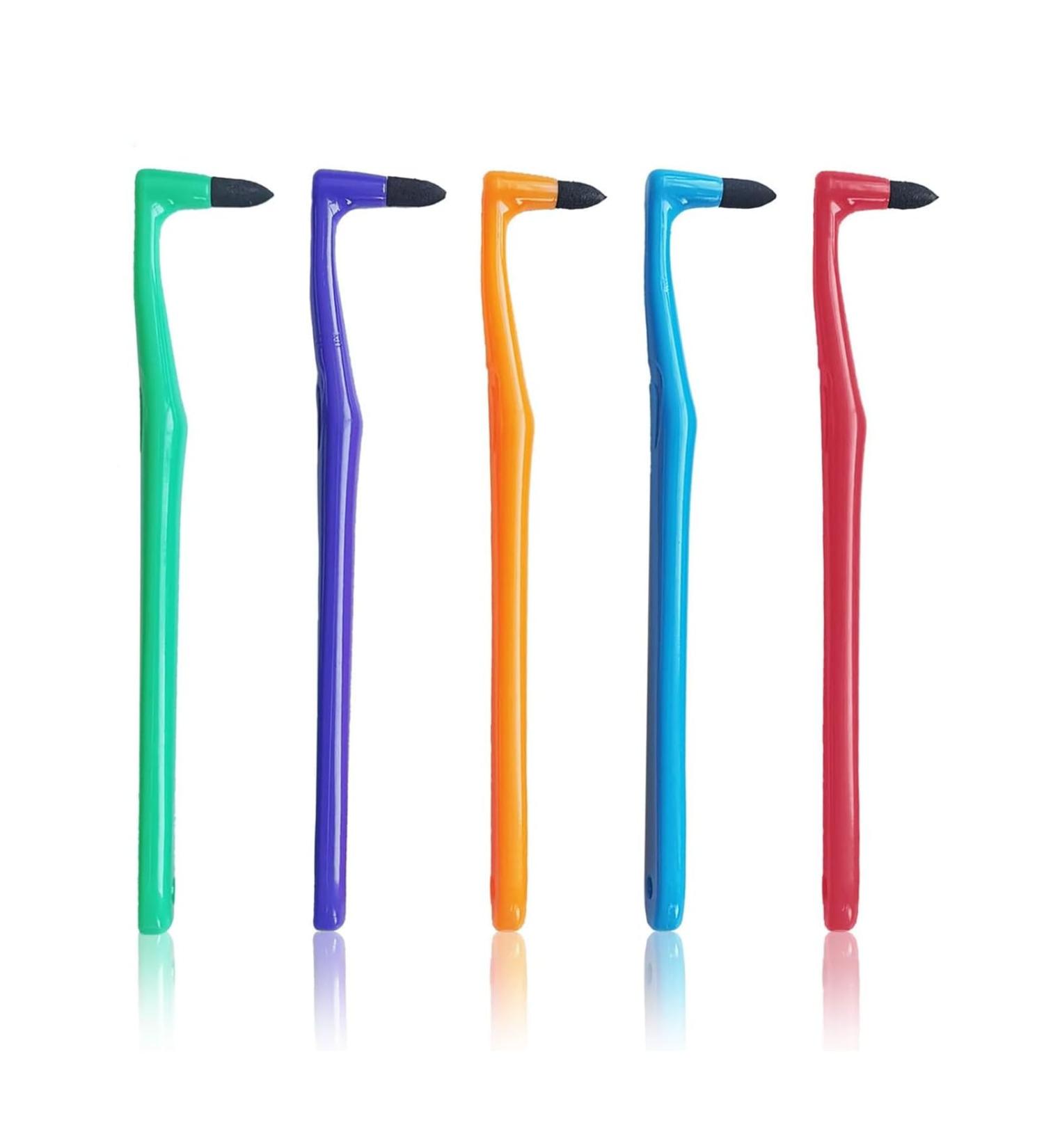 5pcs Reusable Tooth Stain Polish Brushes - Soft Cleaning & Whitening Tools for Tartar Removal - Buy Online on GoSupps.com