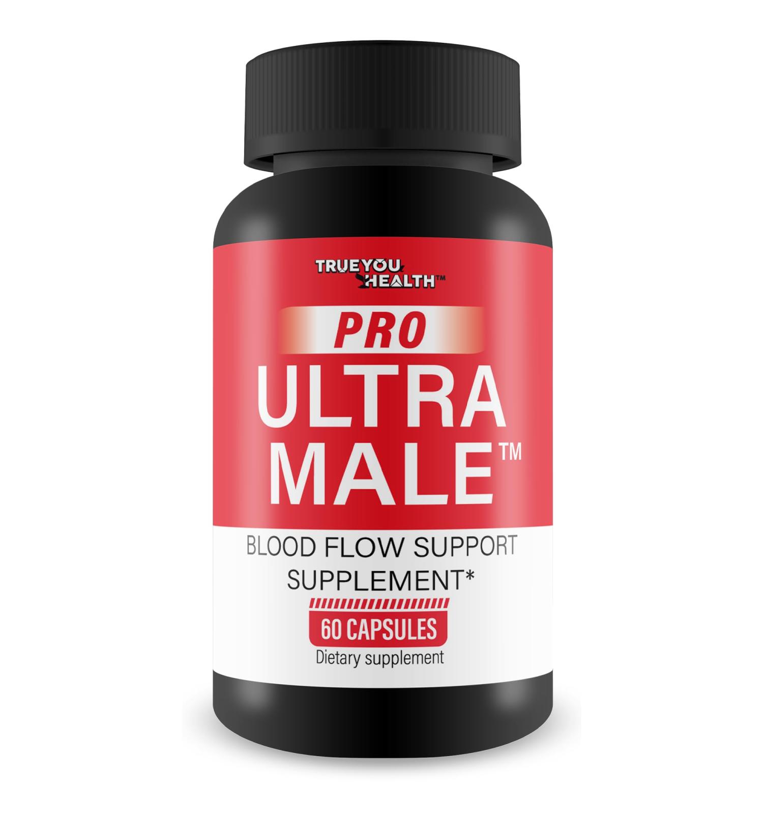 Pro Ultra Male - Our Best Blood Flow Support Supplement - Advanced Blood Flow Pills Male Blood Flow Capsules - Men Blood Flow - Blood Circulation Supplements for Men Help Blood Flow Boost Circulation - Buy Online on GoSupps.com