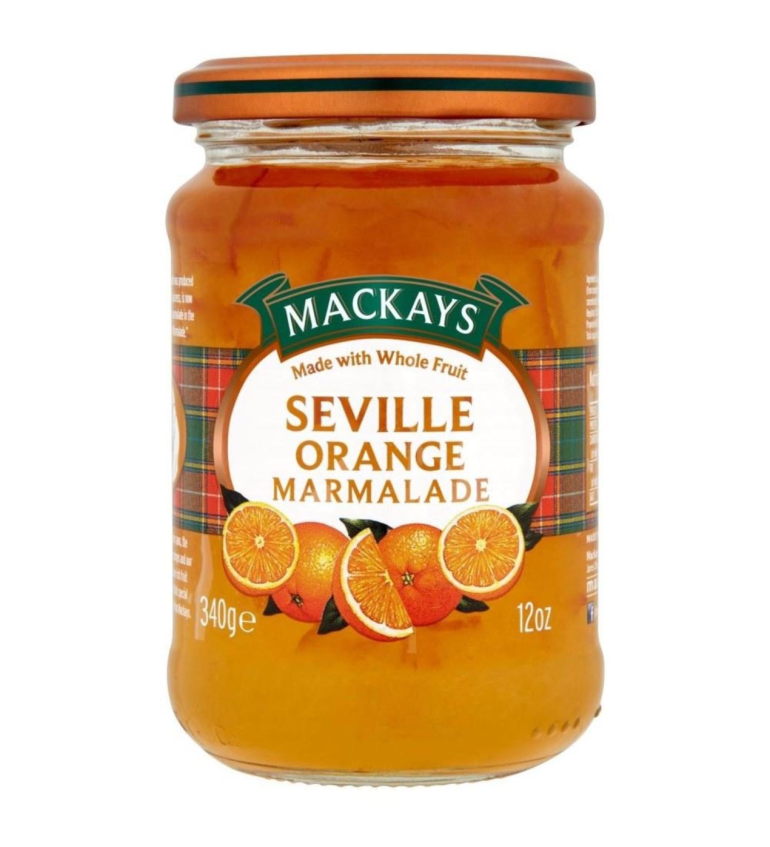 Mackays naturel Fruit S ville marmelade l'orange (340g) - Paquet de 6