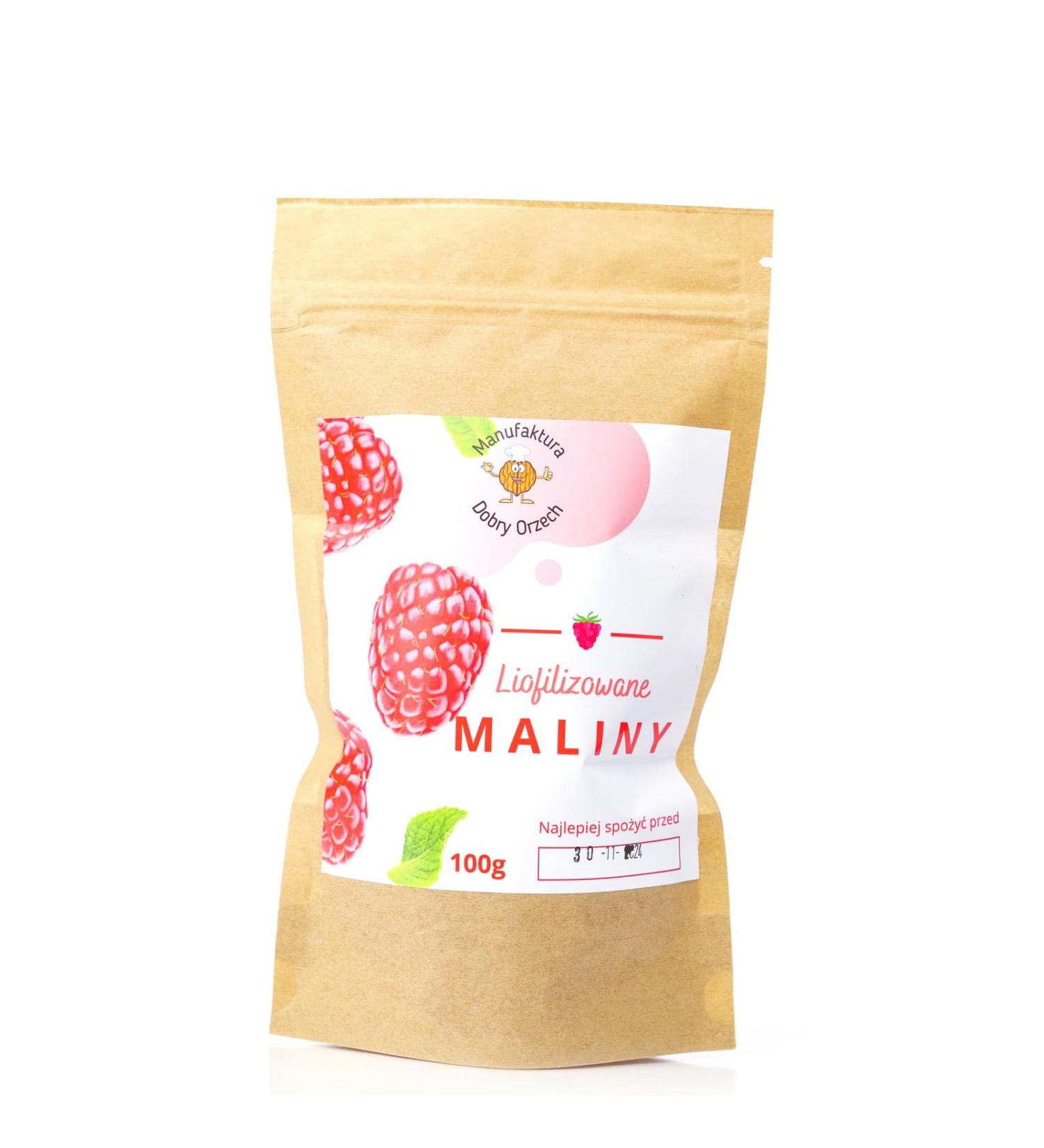 Manufaktura Dobry Orzech Freeze-dried whole raspberries (500g)