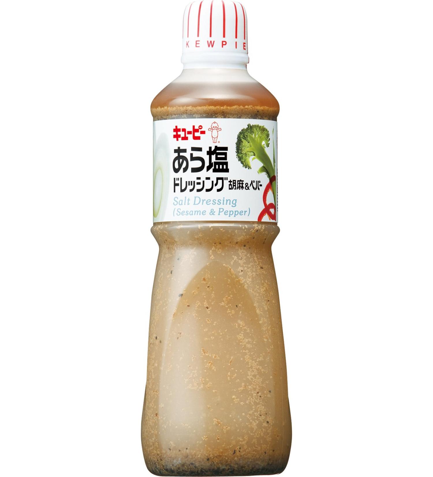 Kewpie Coarse Salt Dressing Sesame & Pepper 1000ml - Premium Japanese Salad Dressing - Buy Online on GoSupps.com