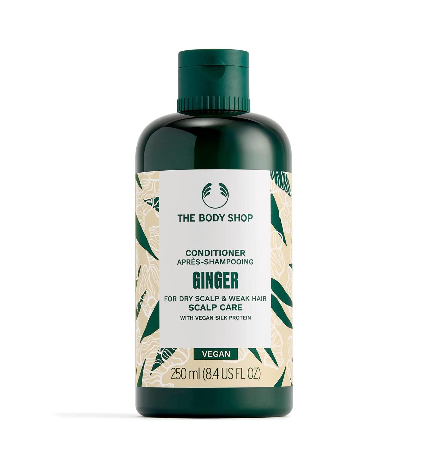 The Body Shop Ginger Scalp Care Conditioner 250ml | Vegan Solution for Dry Scalp & Weak Hair - Buy Online on GoSupps.com