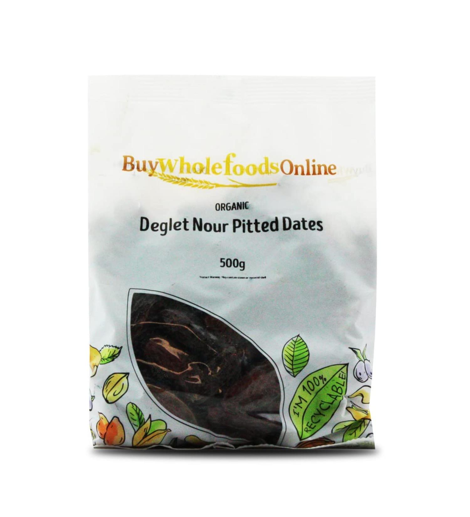 Organic Dates Pitted Deglet Nour 500g (BWFO)