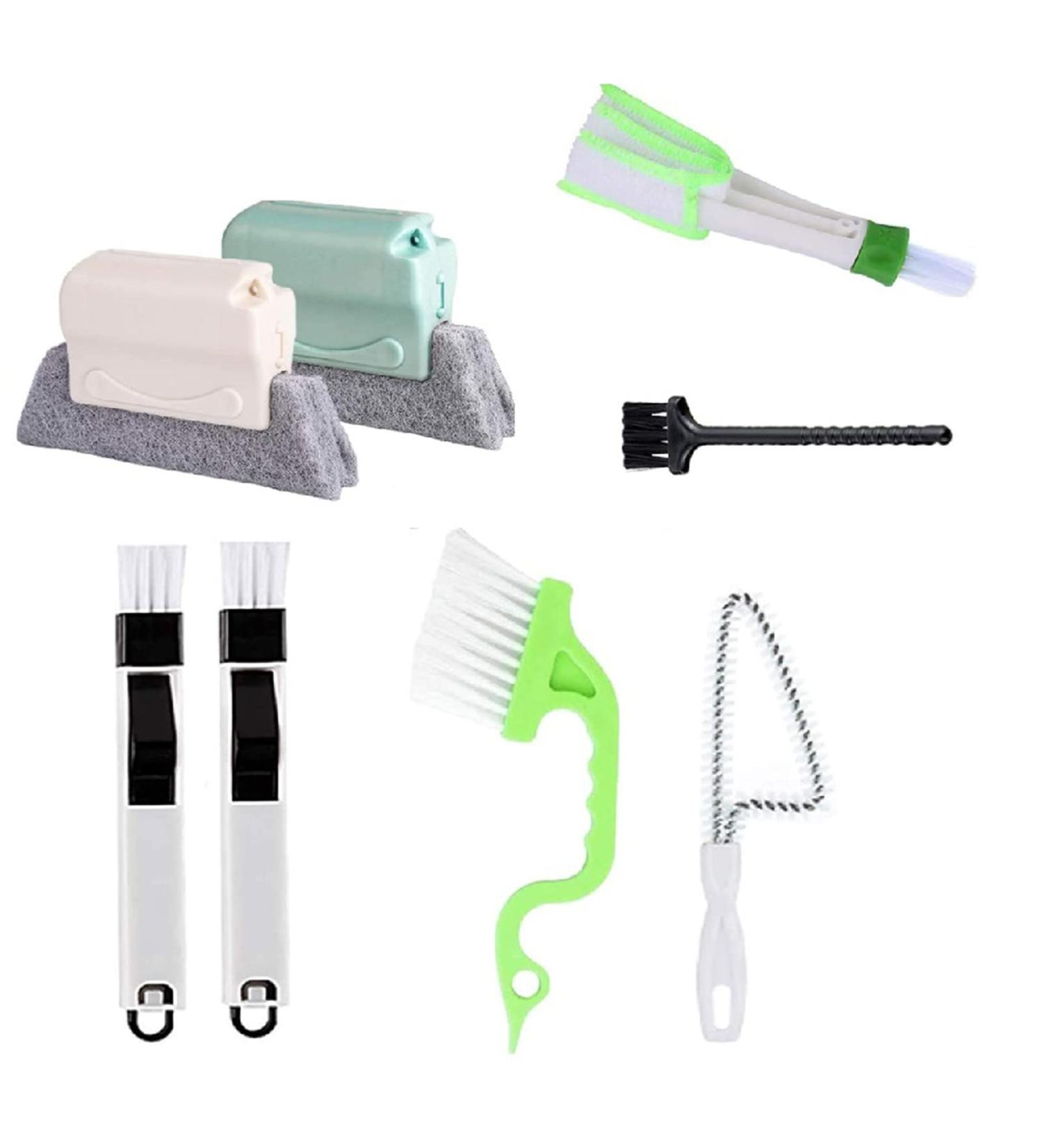 8Pcs Groove Cleaning Tools|Window Groove Cleaning Brush Hand-held Tool Complete Multipurpose Sponge Assorted Cleaning Brush Kit for Air Conditioner Keyboard Car Home and Kitchen Supplies 8Pcs* A A 8pcs* - Buy Online on GoSupps.com