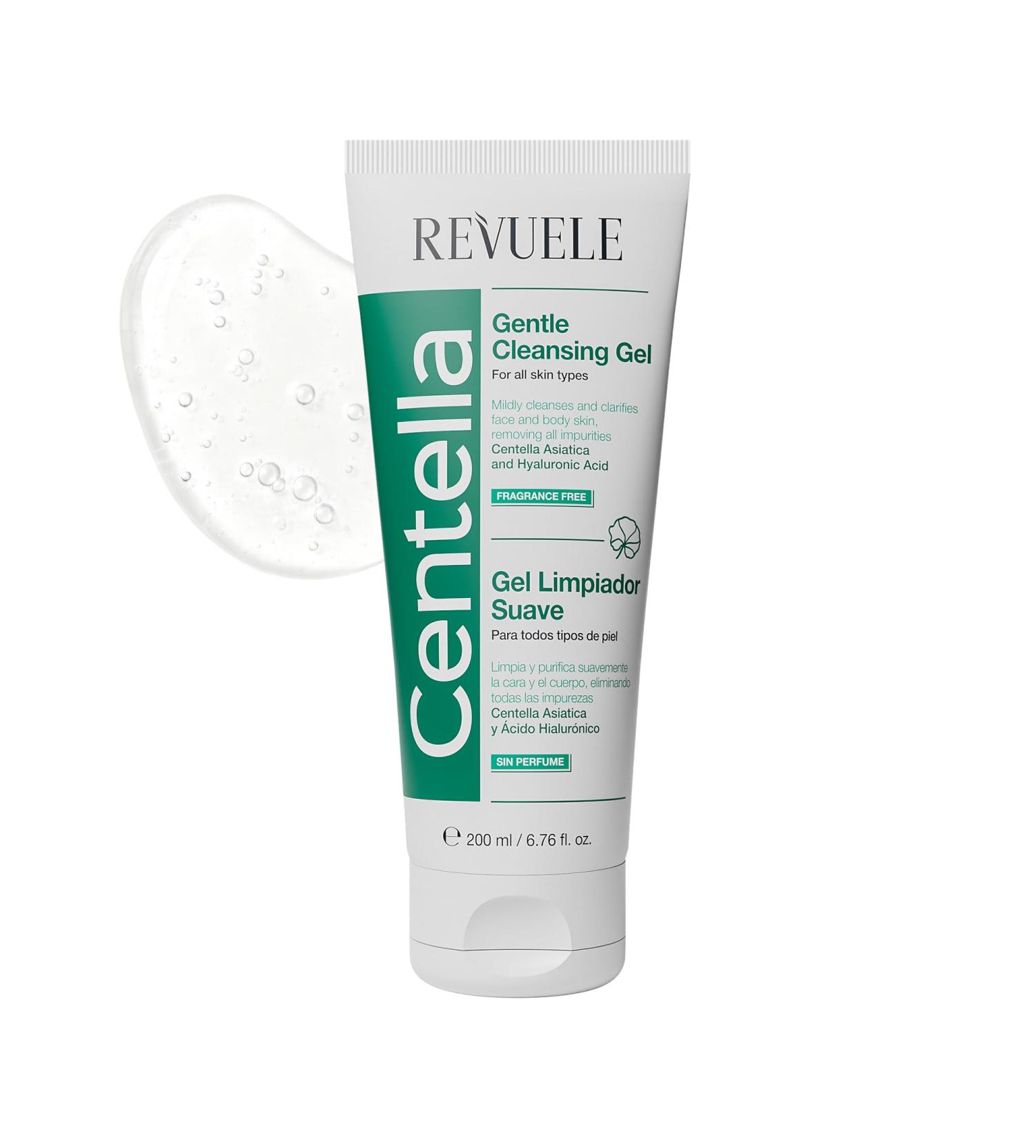 REVUELE Centella Gel Nettoyant Visage Doux Gel Purifiant avec CICA et Acide Hyaluronique limine Impuret s et S bum Hydrate et Prot ge la Peau 200 ml - Buy Online on GoSupps.com