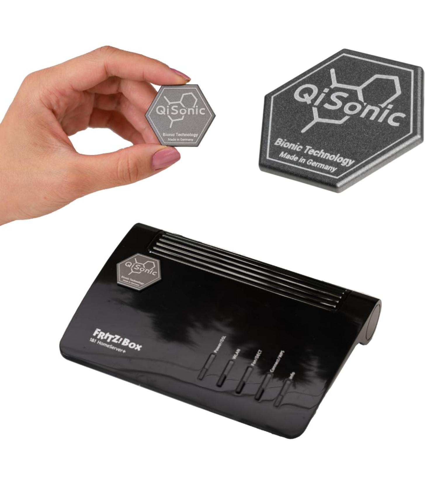 QiSonic WiFi+ Electrosmog Protection Chip | EMF & Radiation Blocker for WLAN 5G & LTE - Shield Your Home - Buy Online on GoSupps.com