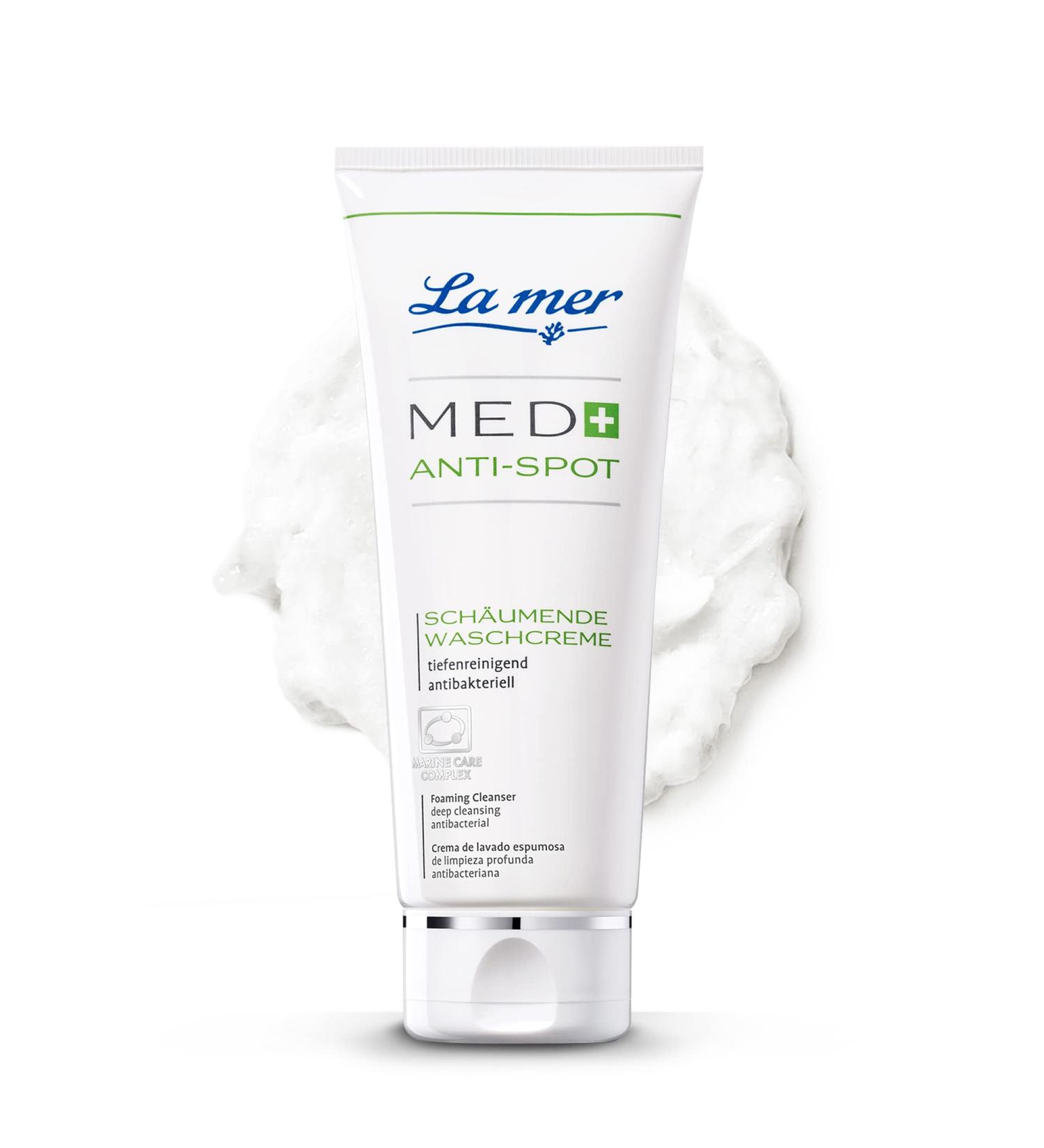 La Mer Med+ Anti-Spot Foaming Washing Cream - Mild Cleanser for Blemished Skin - Talc-Regulating & Antibacterial - Improves Complexion - 100ml - Buy Online on GoSupps.com
