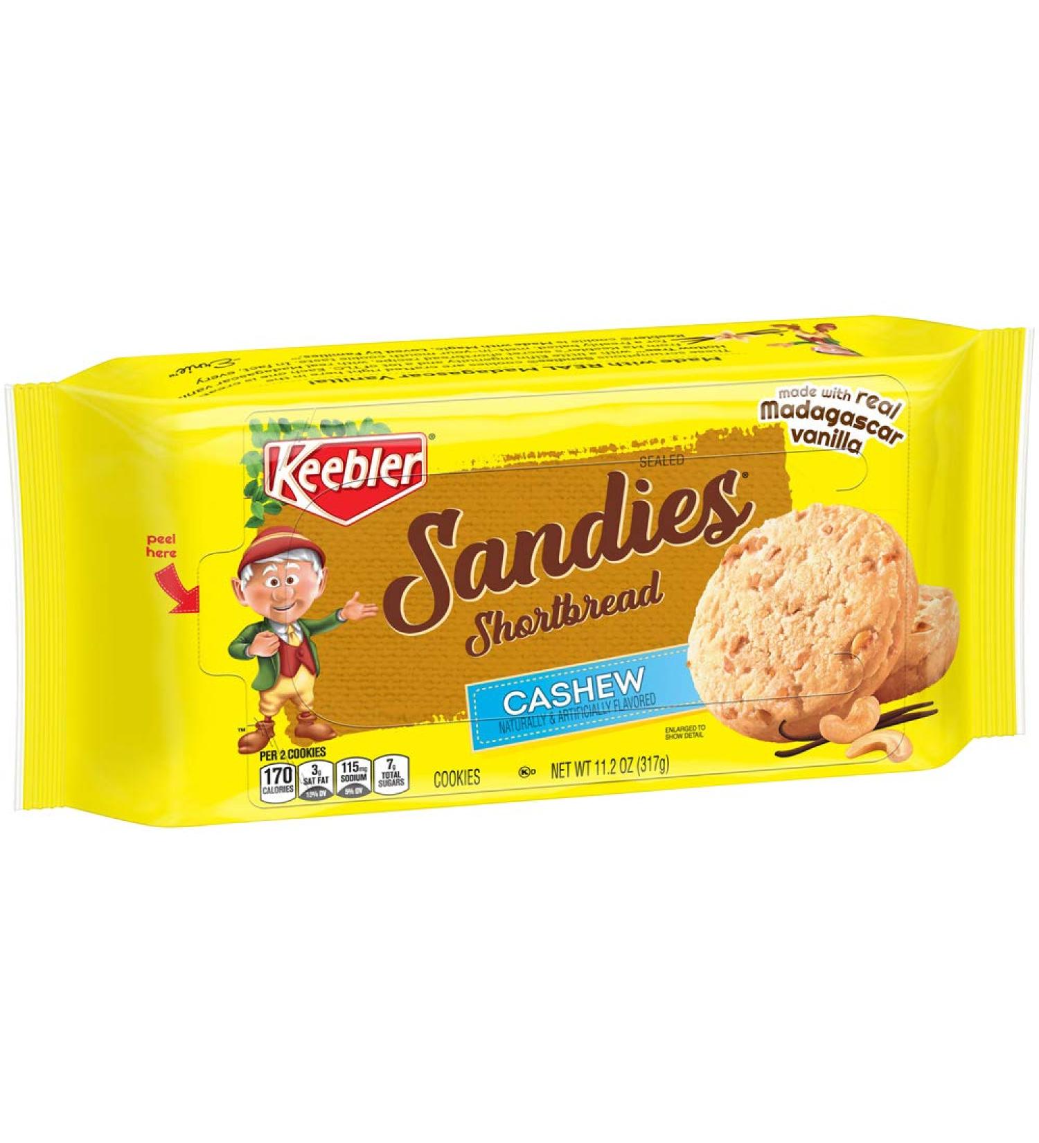 Keebler Sandies Cashew Shortbread Cookies - Bulk Size 134.4 oz (12 Packs) - Buy Online on GoSupps.com