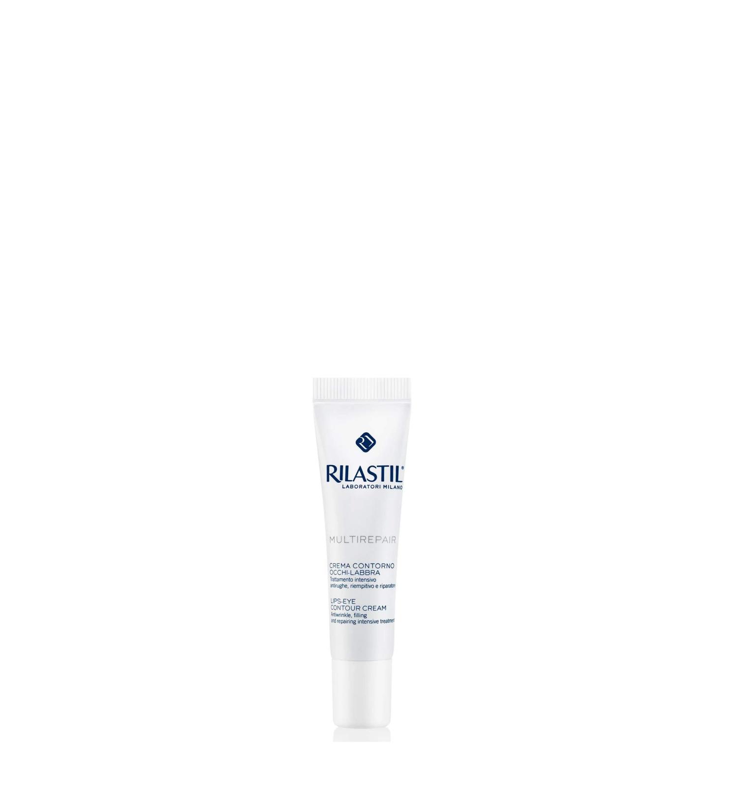 Rilastil Multirepair Eye and Lip Contour Cream - 15ml | Anti-Aging Skincare - Buy Online on GoSupps.com