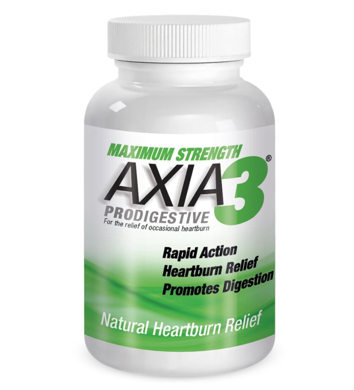 Axia3 ProDigestive Natural Heartburn Relief White 90 Count - Fast-Acting Heartburn Relief - Pack of 1 - Buy Online on GoSupps.com