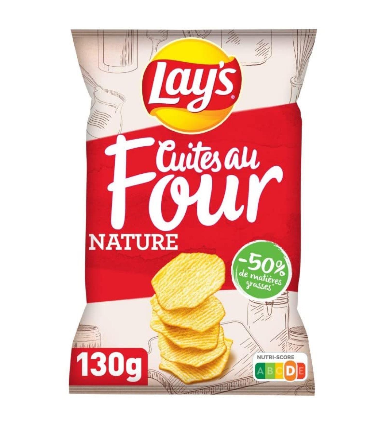 LAY'S - Plain Oven Baked Chips 130G - Pack of 4 - Buy Online on GoSupps.com