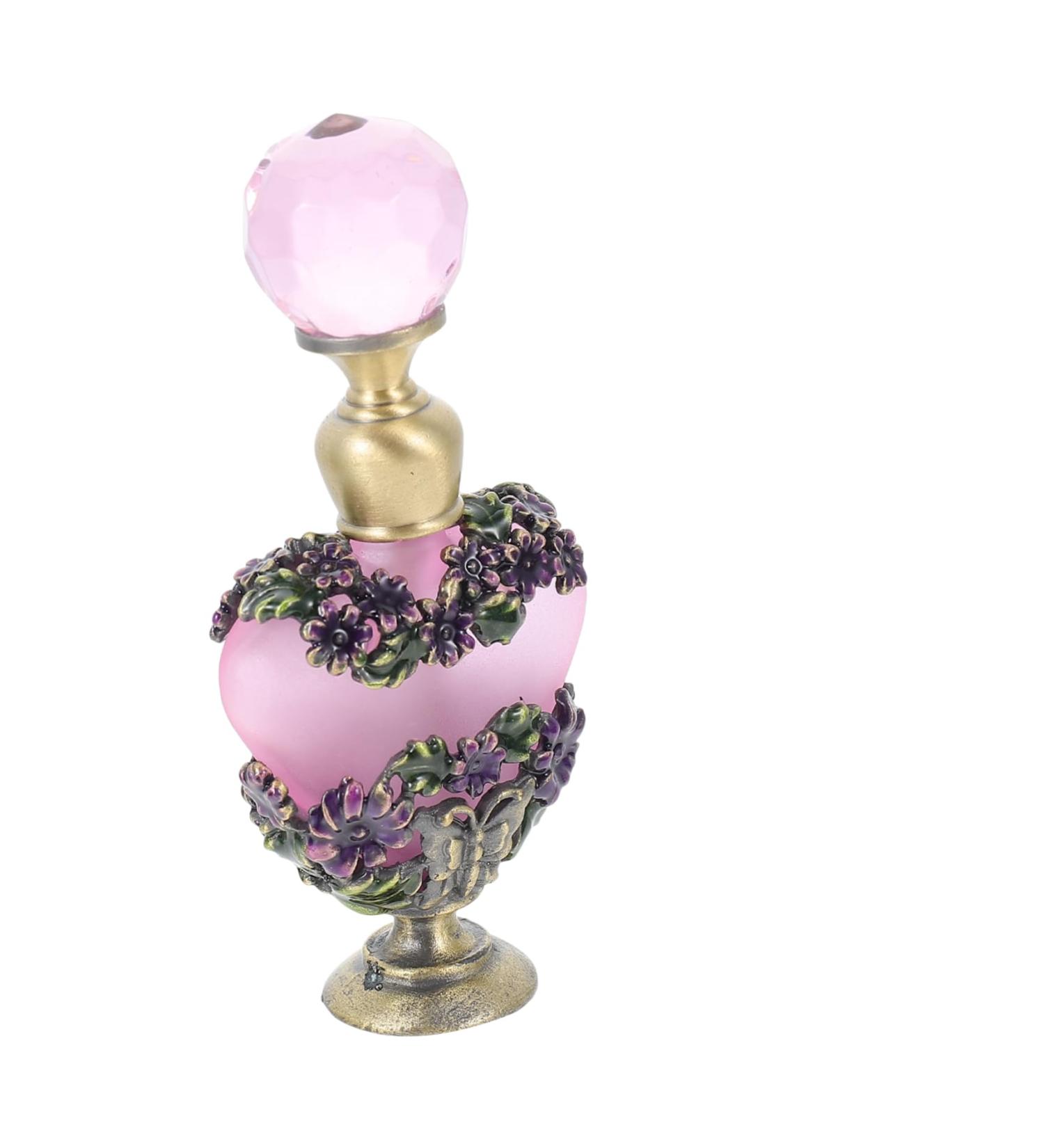 Angoily Dubai Essential Oil Bottle Perfume Container Clear Container Aromatherapy Bottle Empty Perfume Retro Decor Perfume Sample Bottle Flowers Decoration Essence Glass Desktop - Buy Online on GoSupps.com