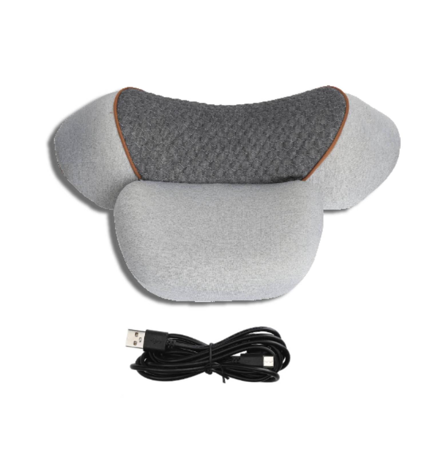 Premium Memory Foam Neck Massager Cushion - Vibration & Heating for Relaxation | Perfect for Home & Travel Improves Sleep - Buy Online on GoSupps.com