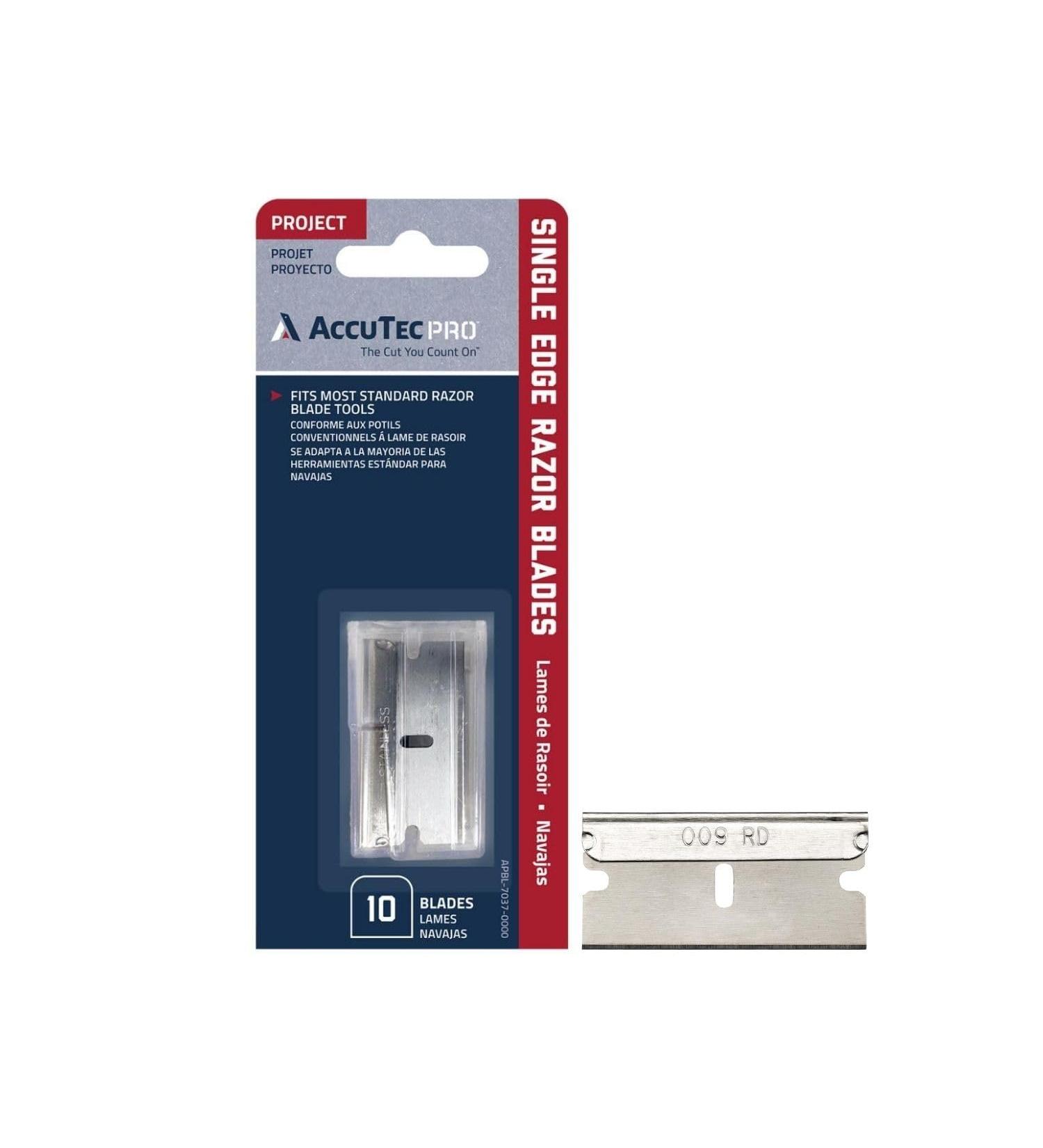 Single Edge Aluminum Backed Razor Utility Blades - 10-Pack - High Carbon Steel for Durability - APBL-7037 - Buy Online on GoSupps.com
