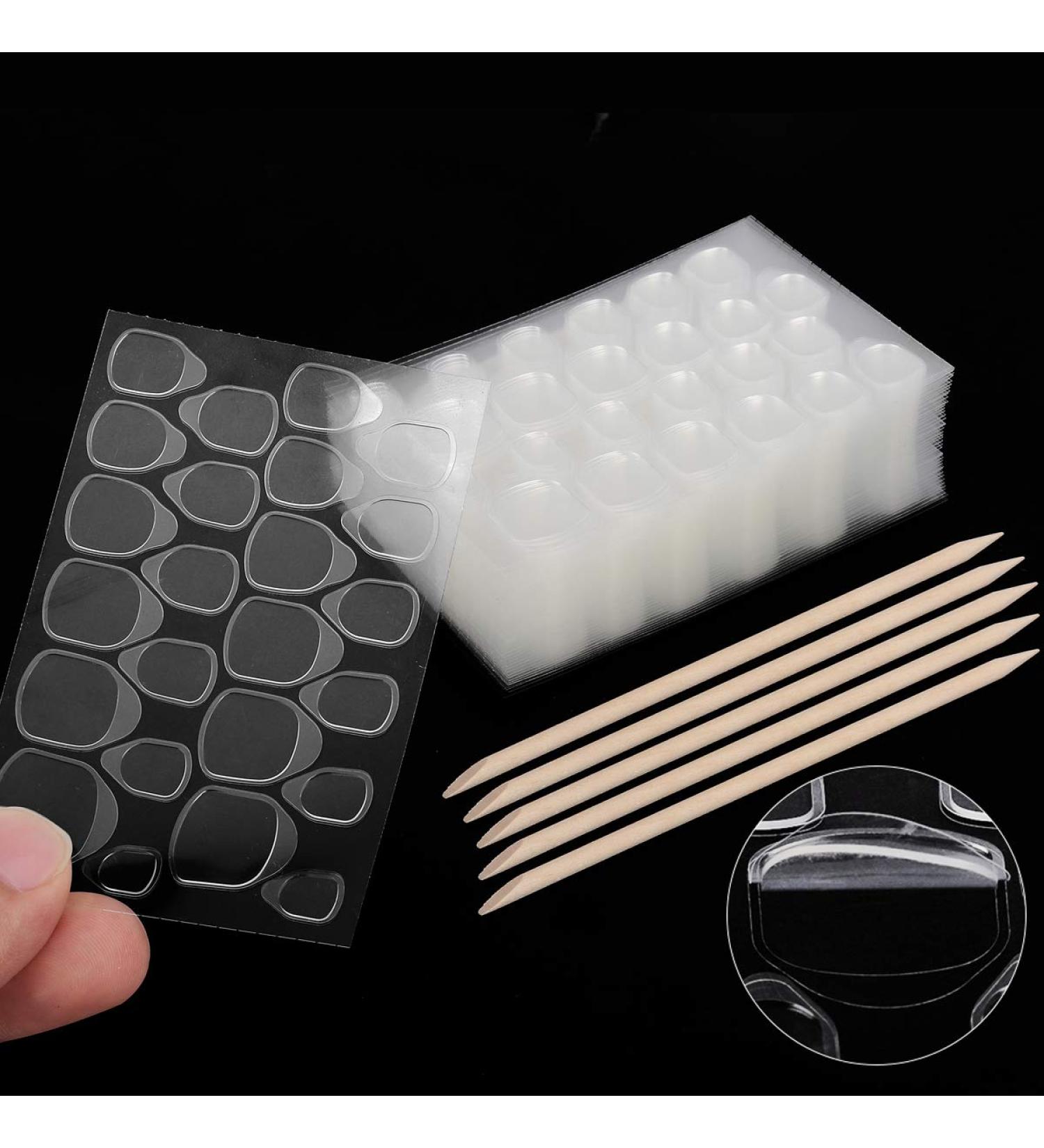 LIONVISON 50 Sheets Nail Adhesive Tabs - Double-Sided Waterproof Breathable Nail Glue Stickers for False Nails - 1200 Pcs Jelly Gel Nail Tape - 50 Sheet Pack - Buy Online on GoSupps.com