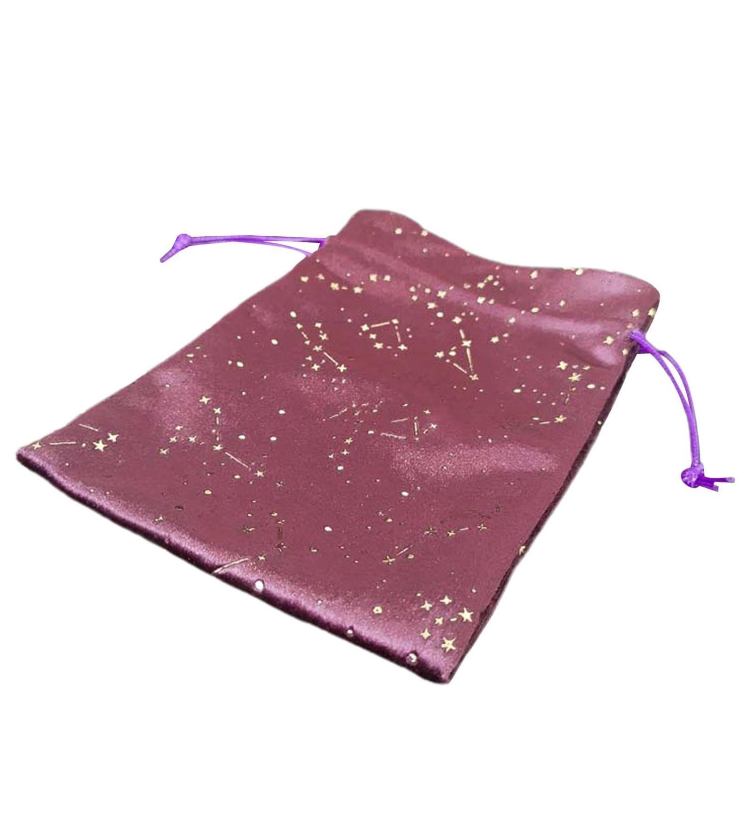 Sac de tarot avec cordon de serrage - Porte-cartes de tarot portable - Motif toile - Sac main en velours avec cordon de serrage pour bijoux boucles d'oreilles ponts d'oracles - Buy Online on GoSupps.com